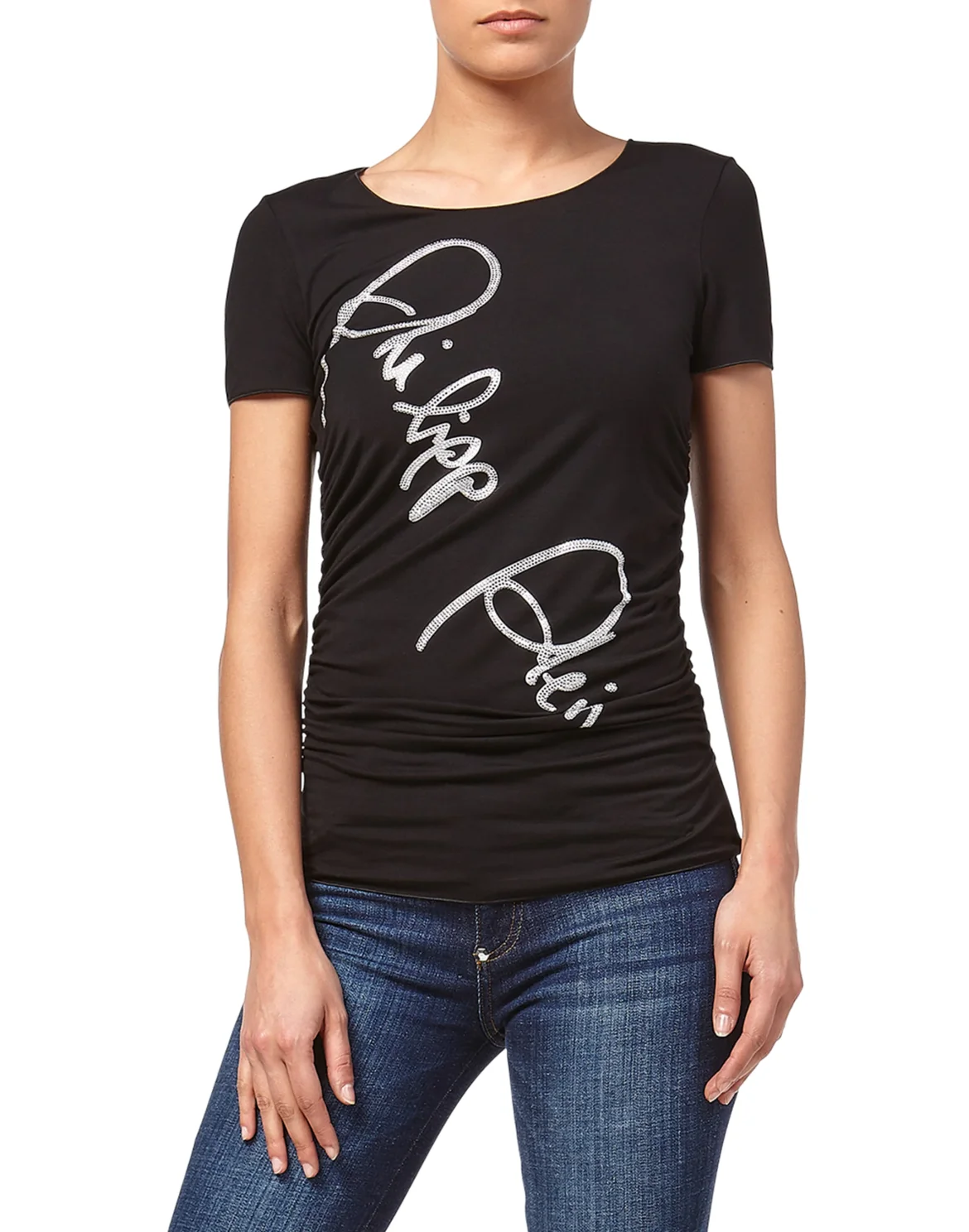 T-shirt Round Neck SS "Signature Philipp", цвет: Черный