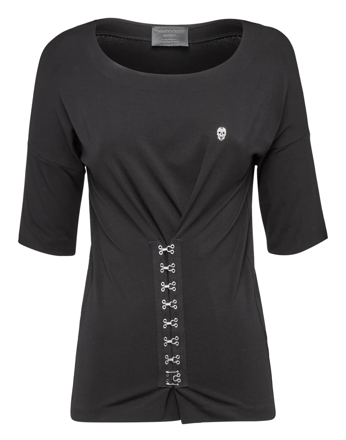 T-shirt Round Neck SS "Shiny Philipp Plein", цвет: Черный