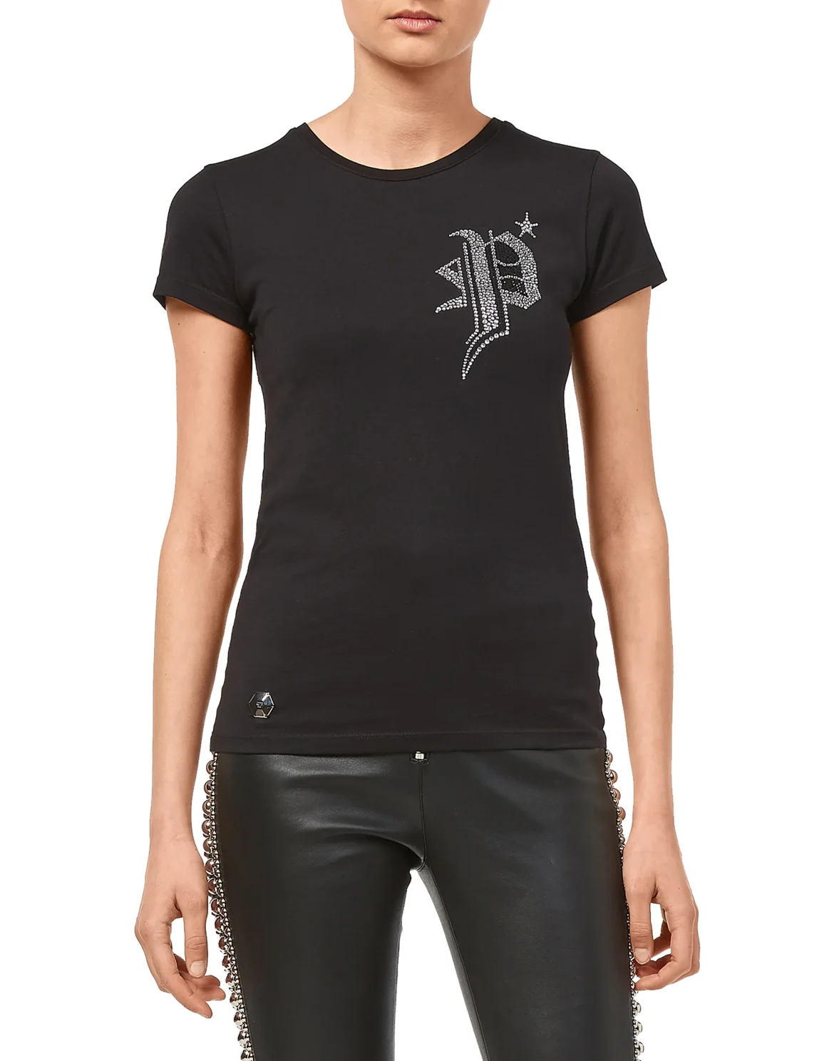 T-shirt Round Neck SS "Plein time", цвет: Черный