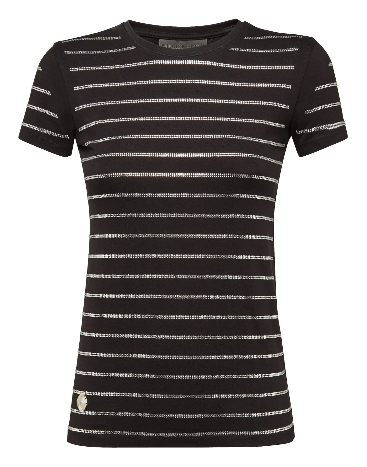 T-shirt Round Neck SS "Strass", цвет: Черный