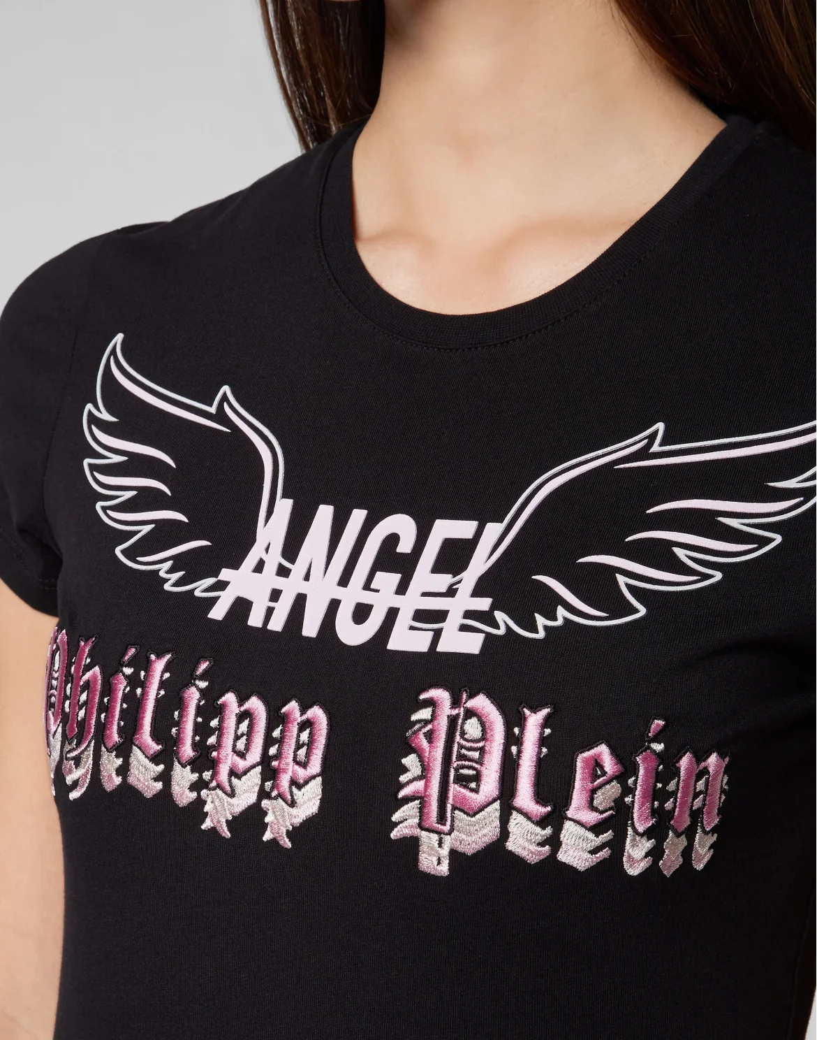 T-shirt Round Neck SS Angel, цвет: Черный