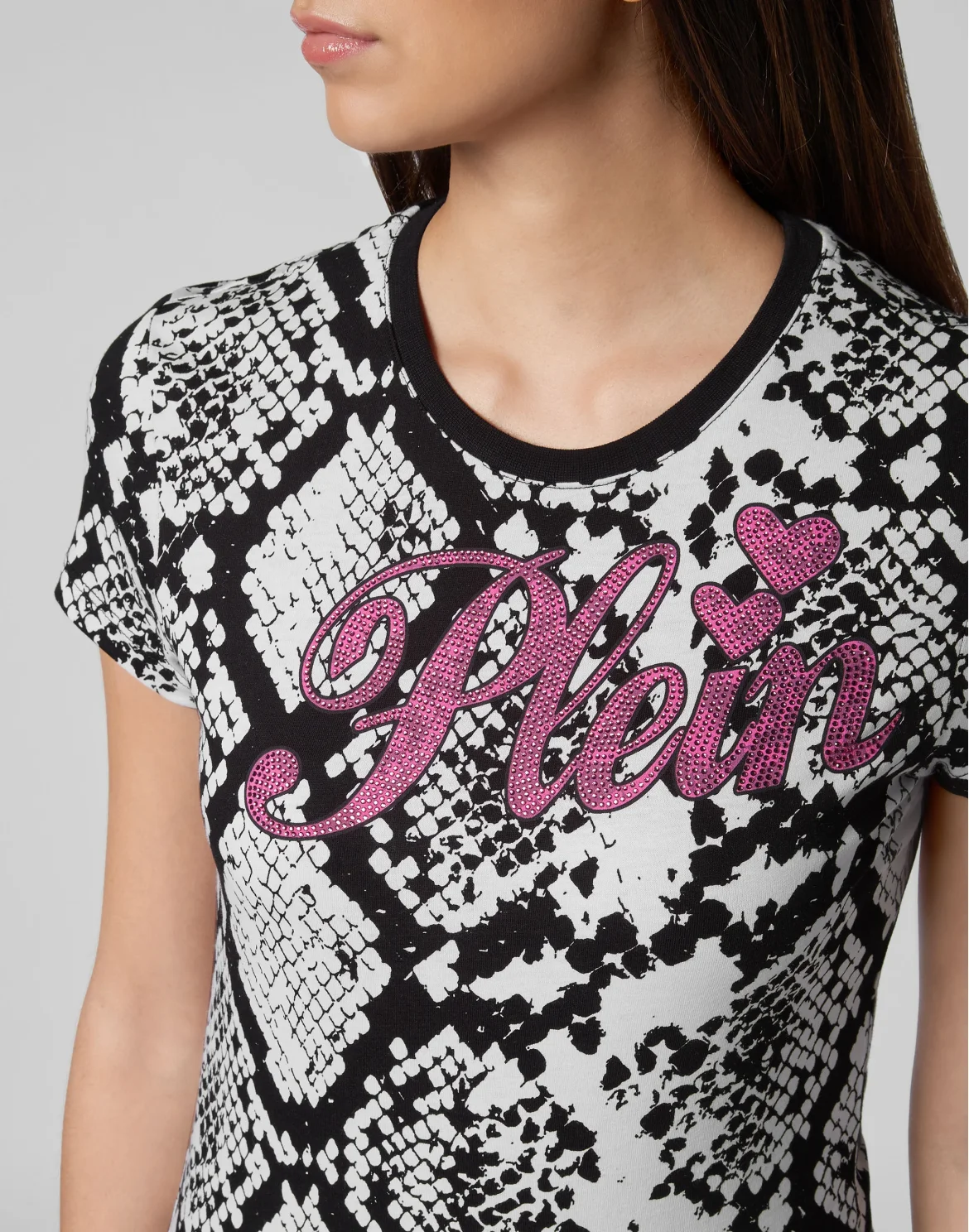 T-shirt Round Neck SS Python, цвет: Черный