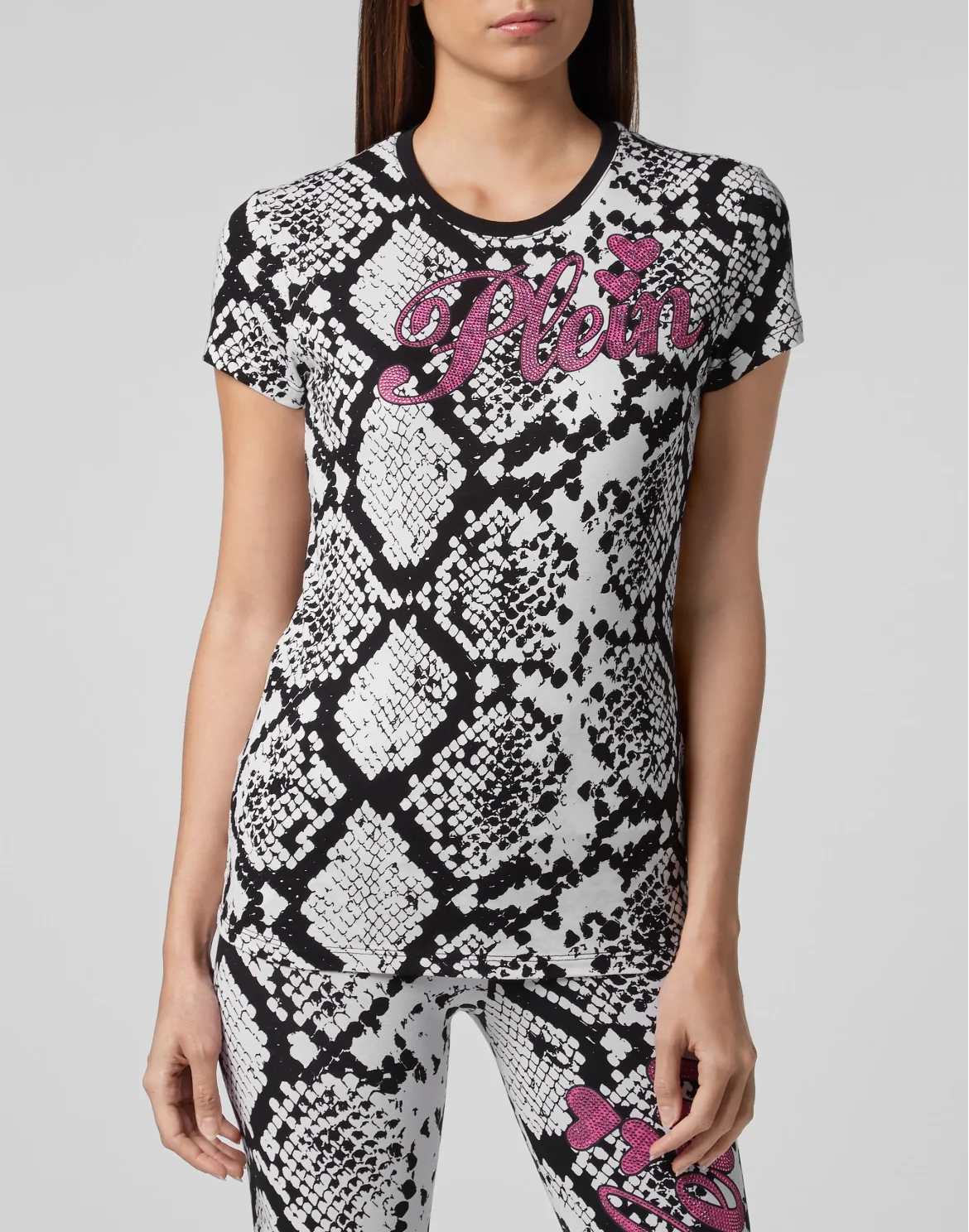 T-shirt Round Neck SS Python, цвет: Черный