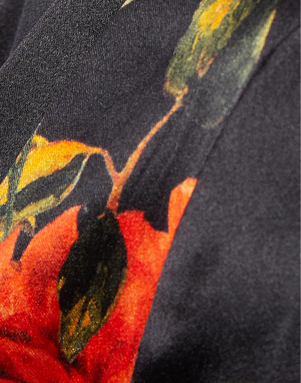 Top "Flowers Print", цвет: Черный