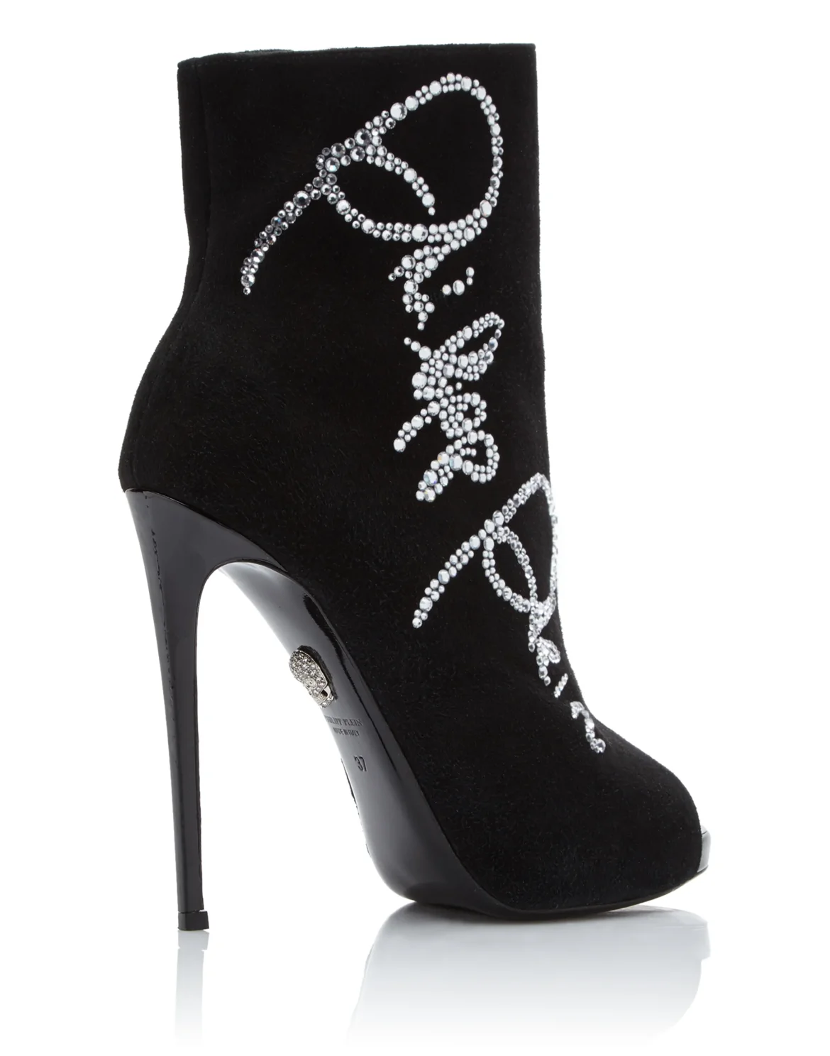 bootie high heels "Crystal Plein", цвет: Черный