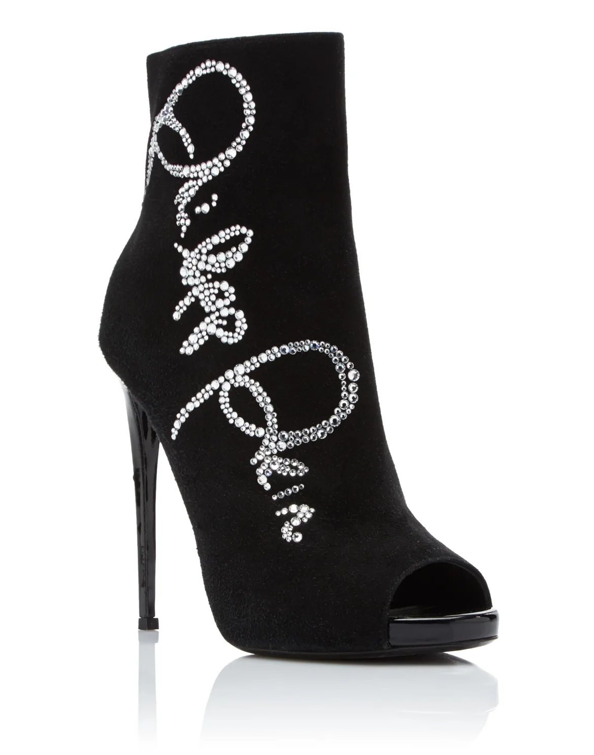 bootie high heels "Crystal Plein", цвет: Черный