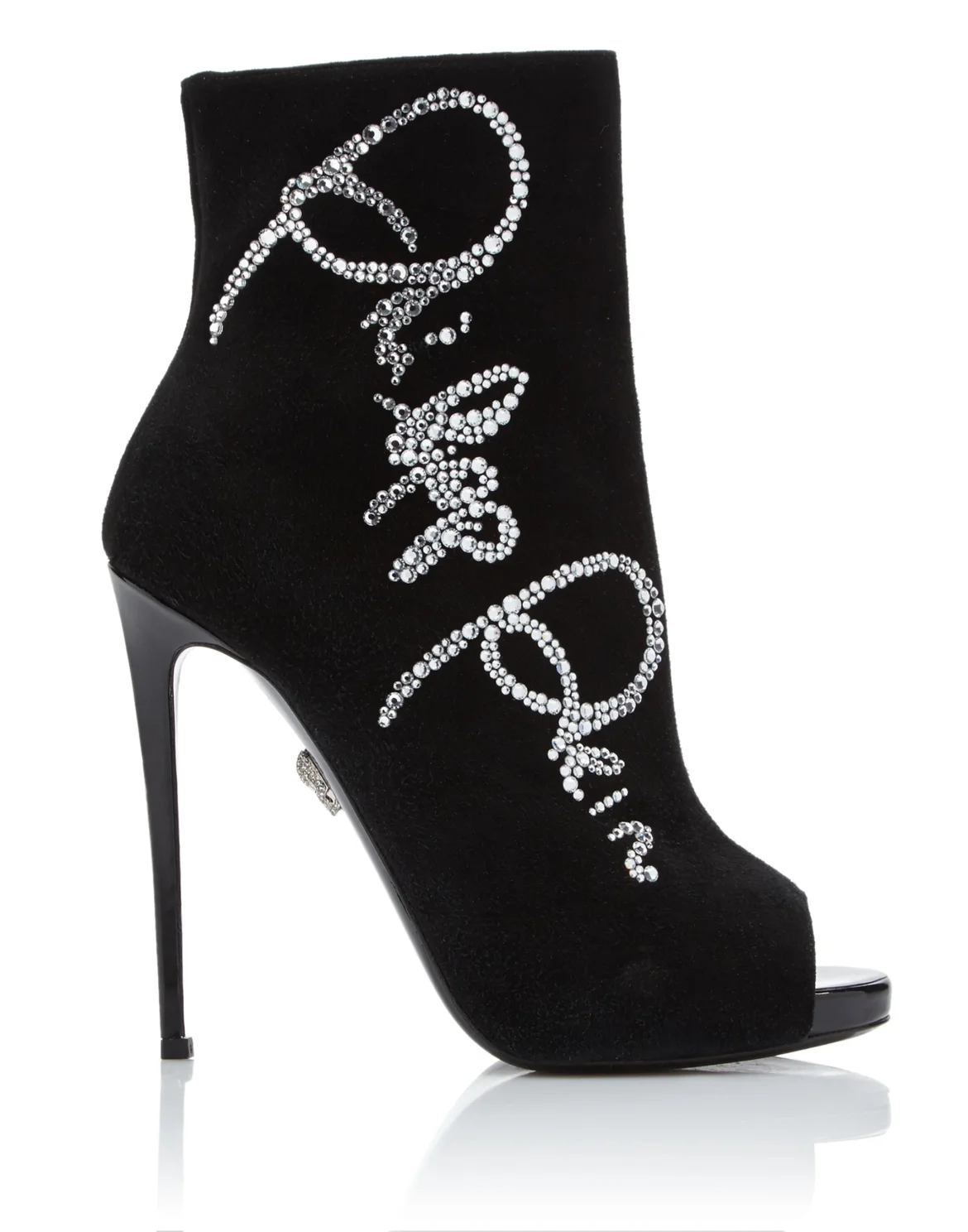 bootie high heels "Crystal Plein", цвет: Черный