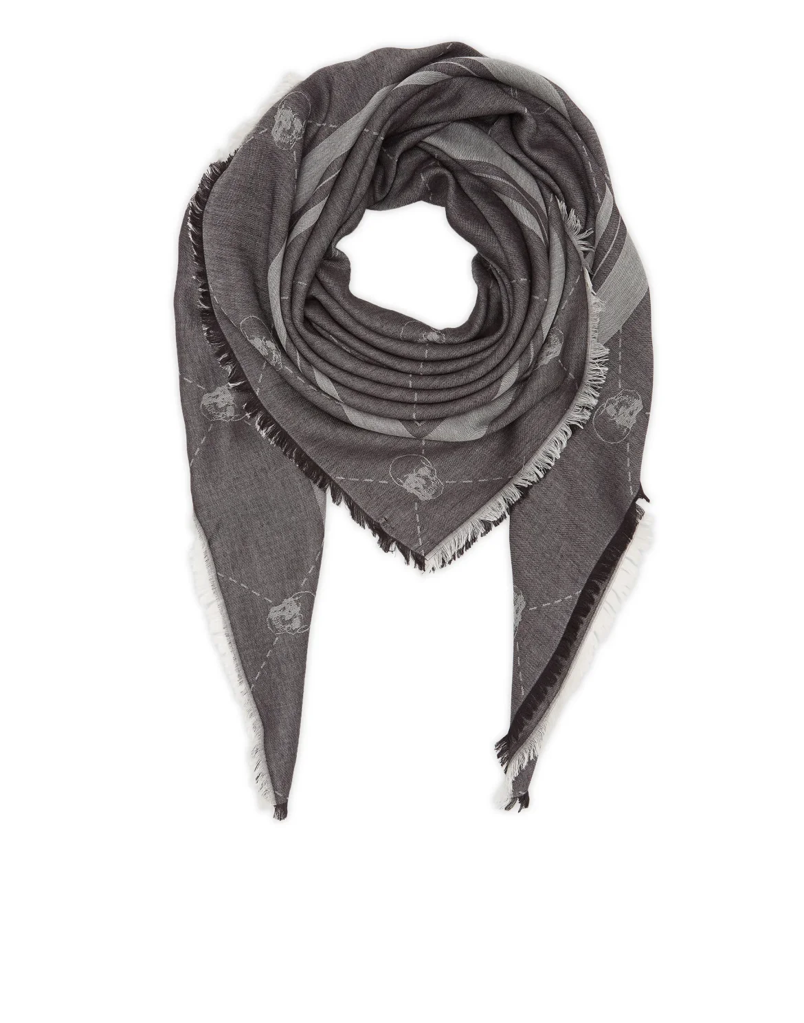 Square Scarf, цвет: Серый