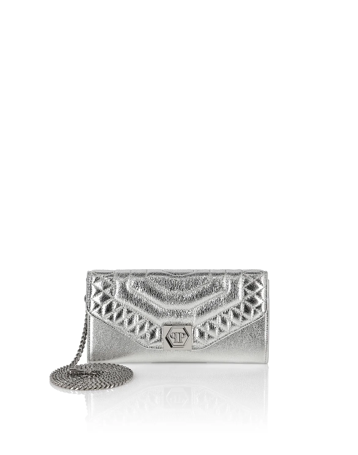Clutch Hexagon, цвет: Серебристый