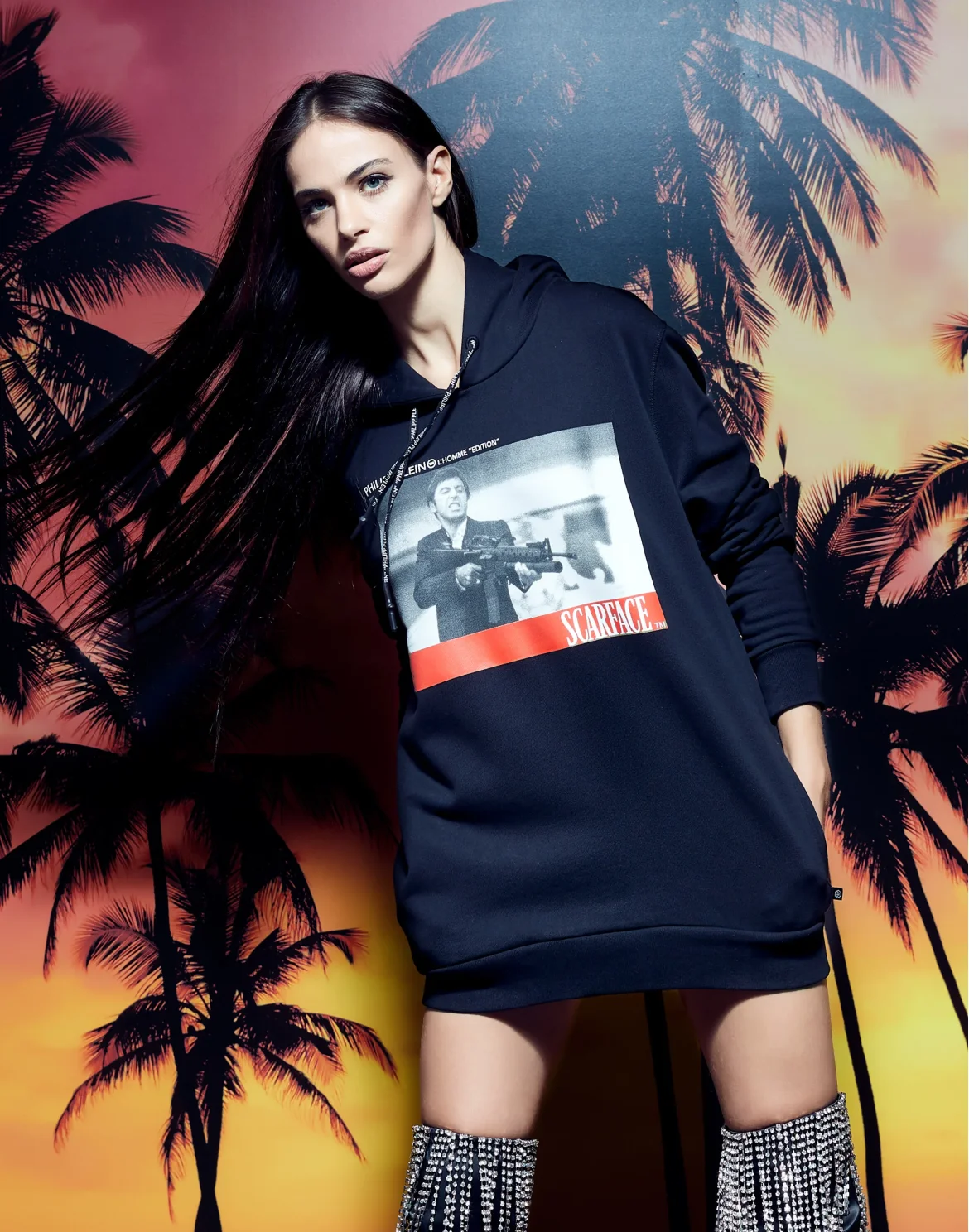 Hoodie sweatshirt Scarface, цвет: Черный