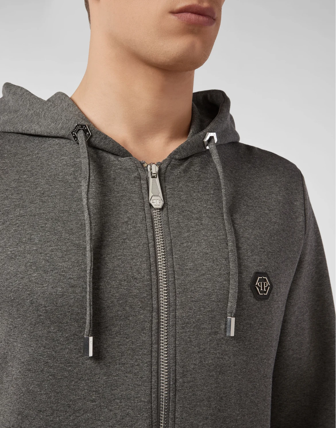 Hoodie Sweatjacket Philipp Plein TM, цвет: Серый