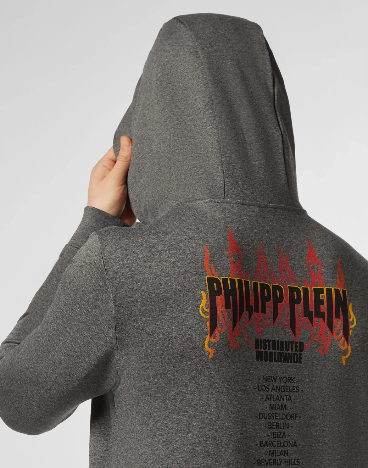 Hoodie sweatshirt Flame, цвет: Серый