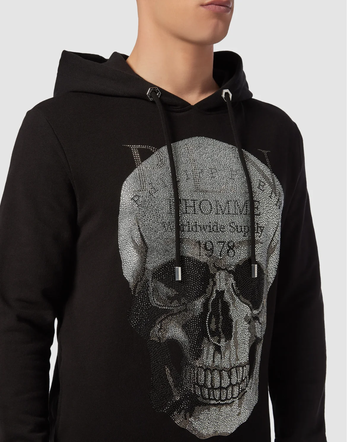 Hoodie sweatshirt Skull, цвет: Черный
