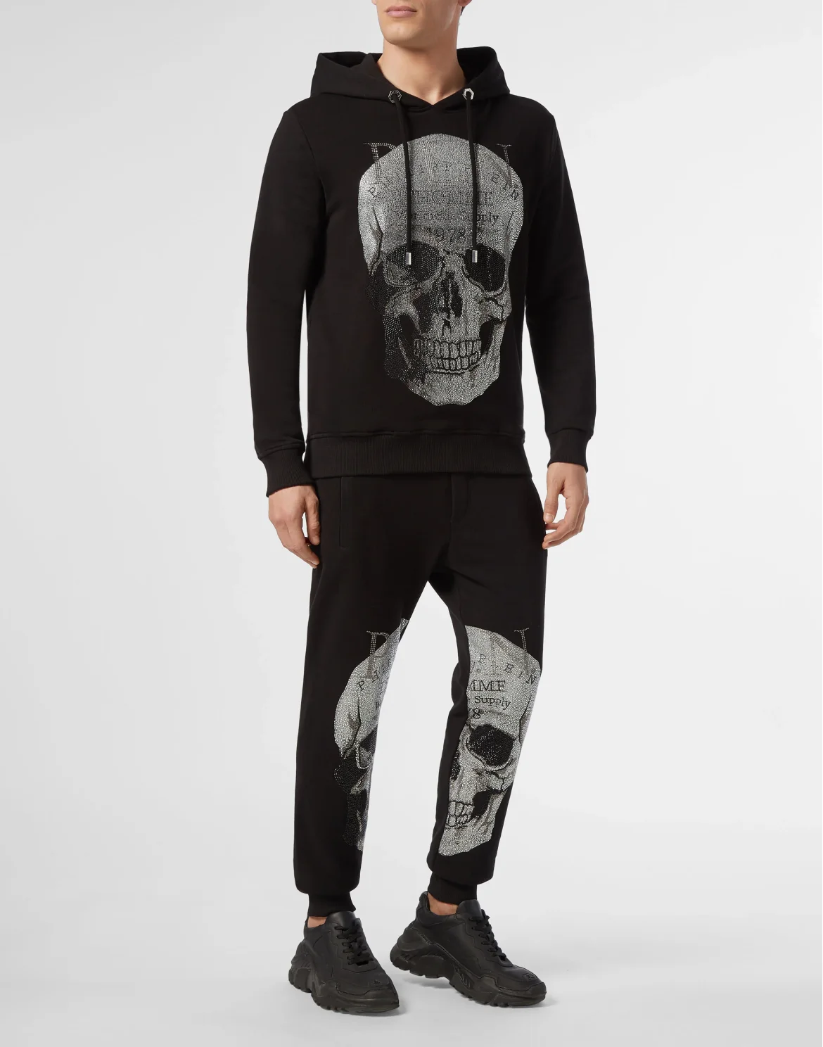 Hoodie sweatshirt Skull, цвет: Черный