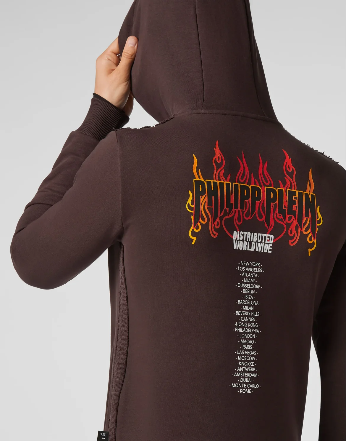 Hoodie sweatshirt Flame, цвет: Коричневый
