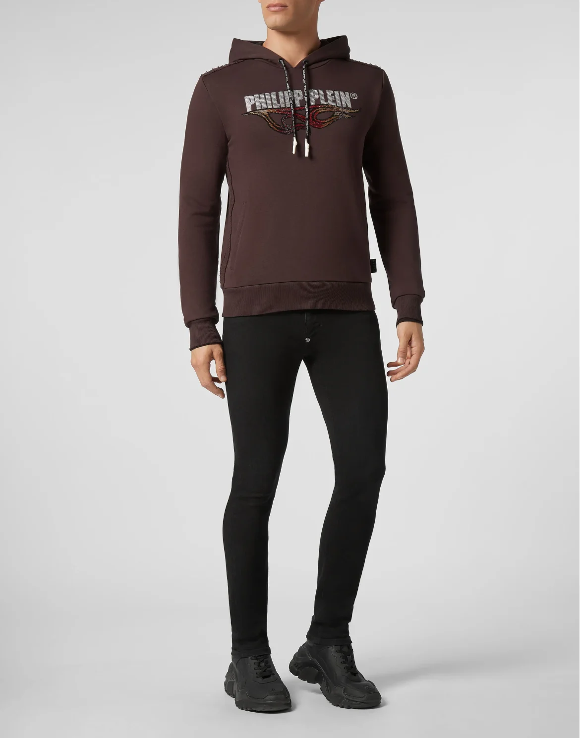 Hoodie sweatshirt Flame, цвет: Коричневый