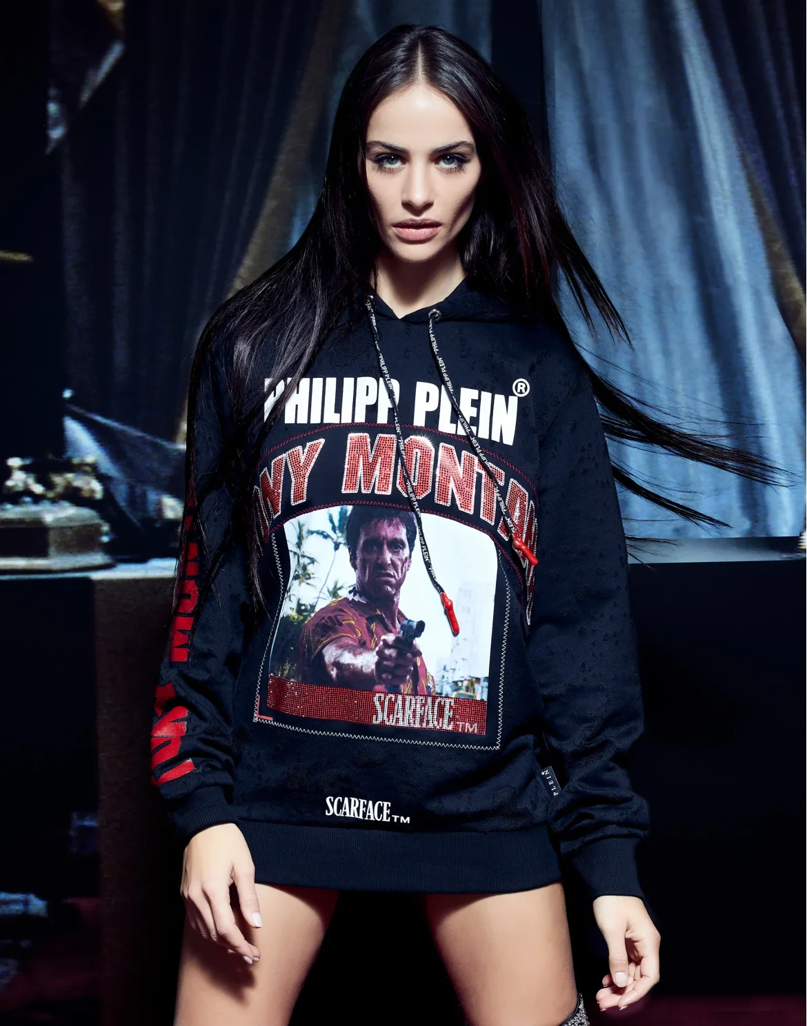 Hoodie sweatshirt Scarface, цвет: Черный