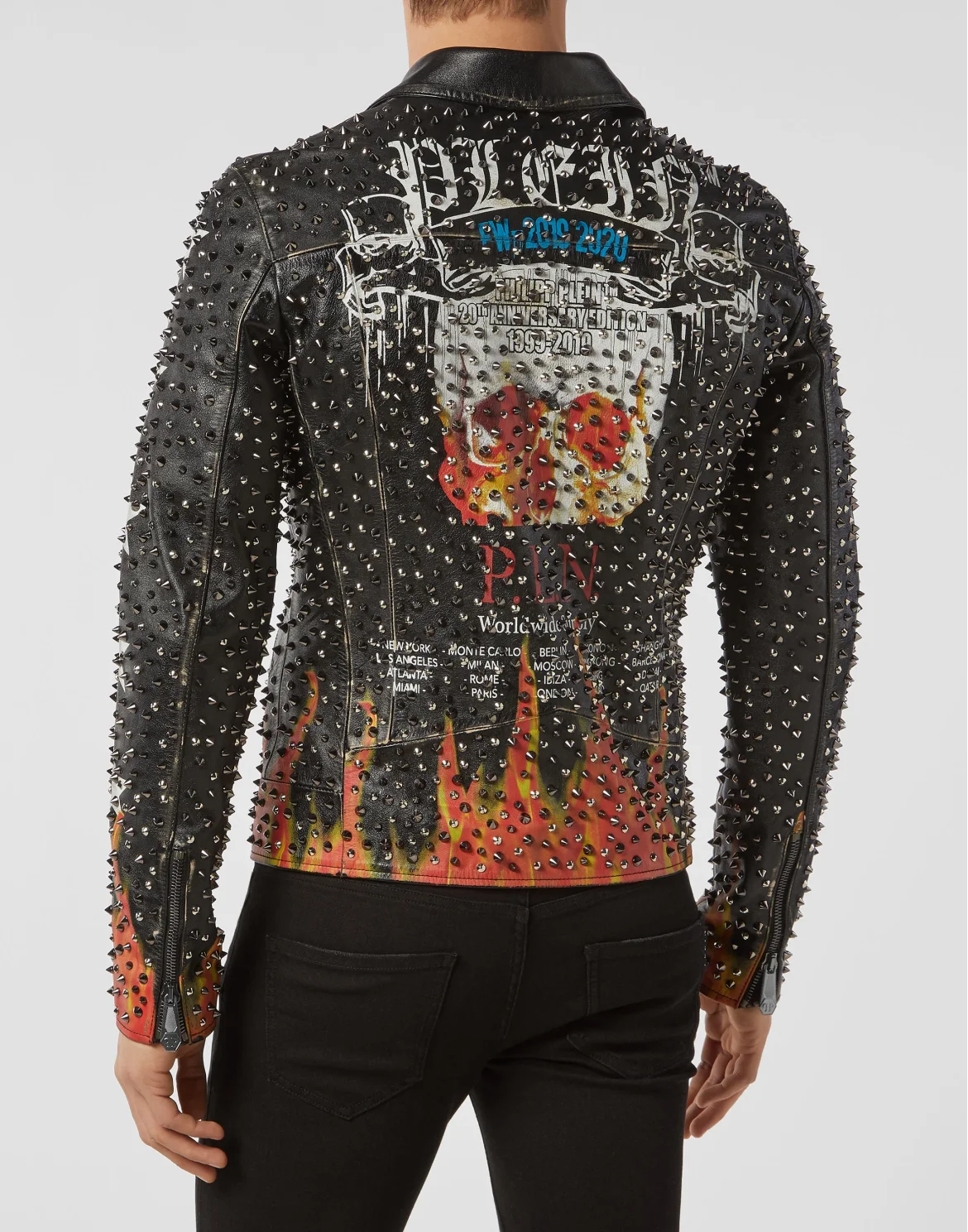 Leather Biker Skull, цвет: Черный