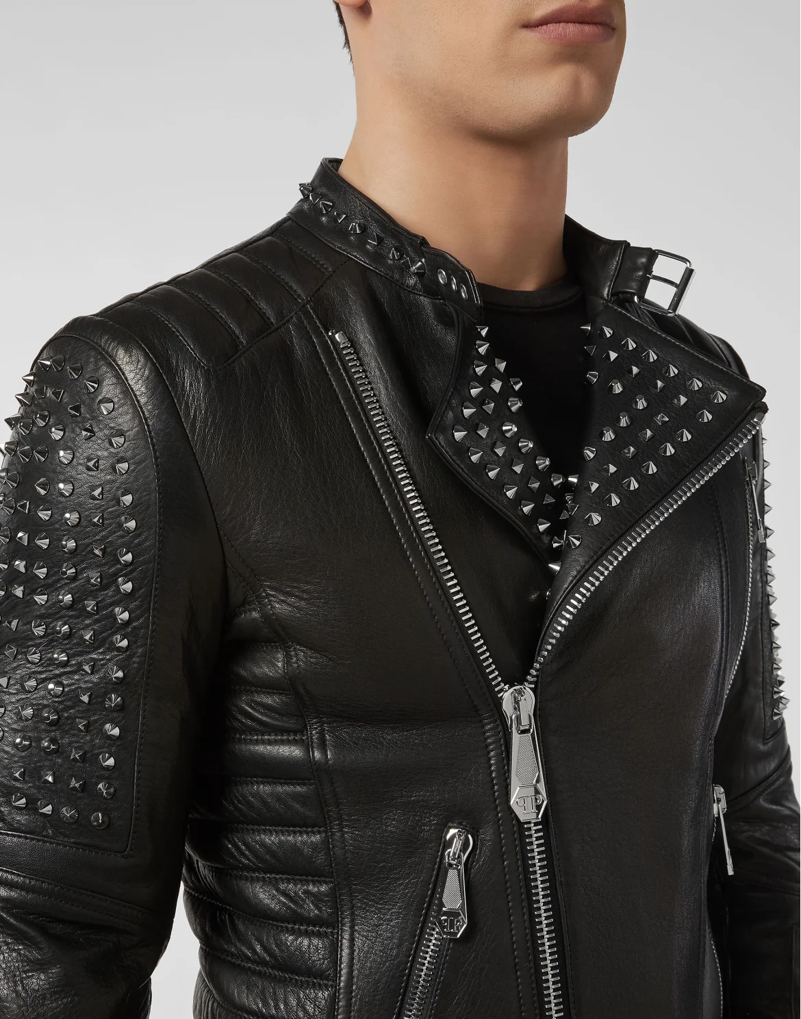 Leather Biker Studs, цвет: Черный