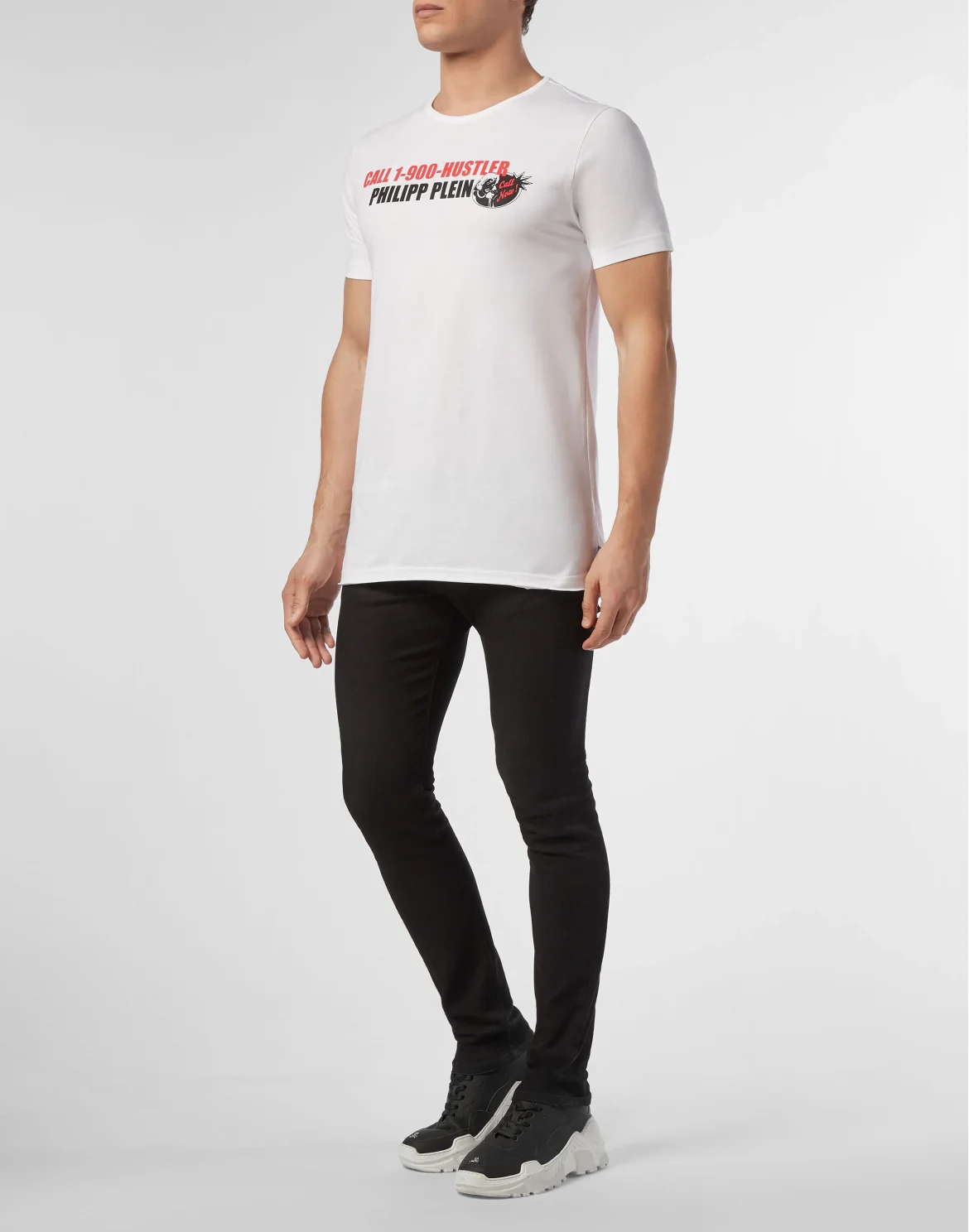 T-shirt Platinum Cut Round Neck Statement, цвет: Белый