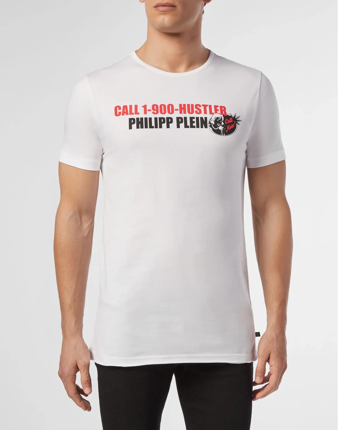 T-shirt Platinum Cut Round Neck Statement, цвет: Белый