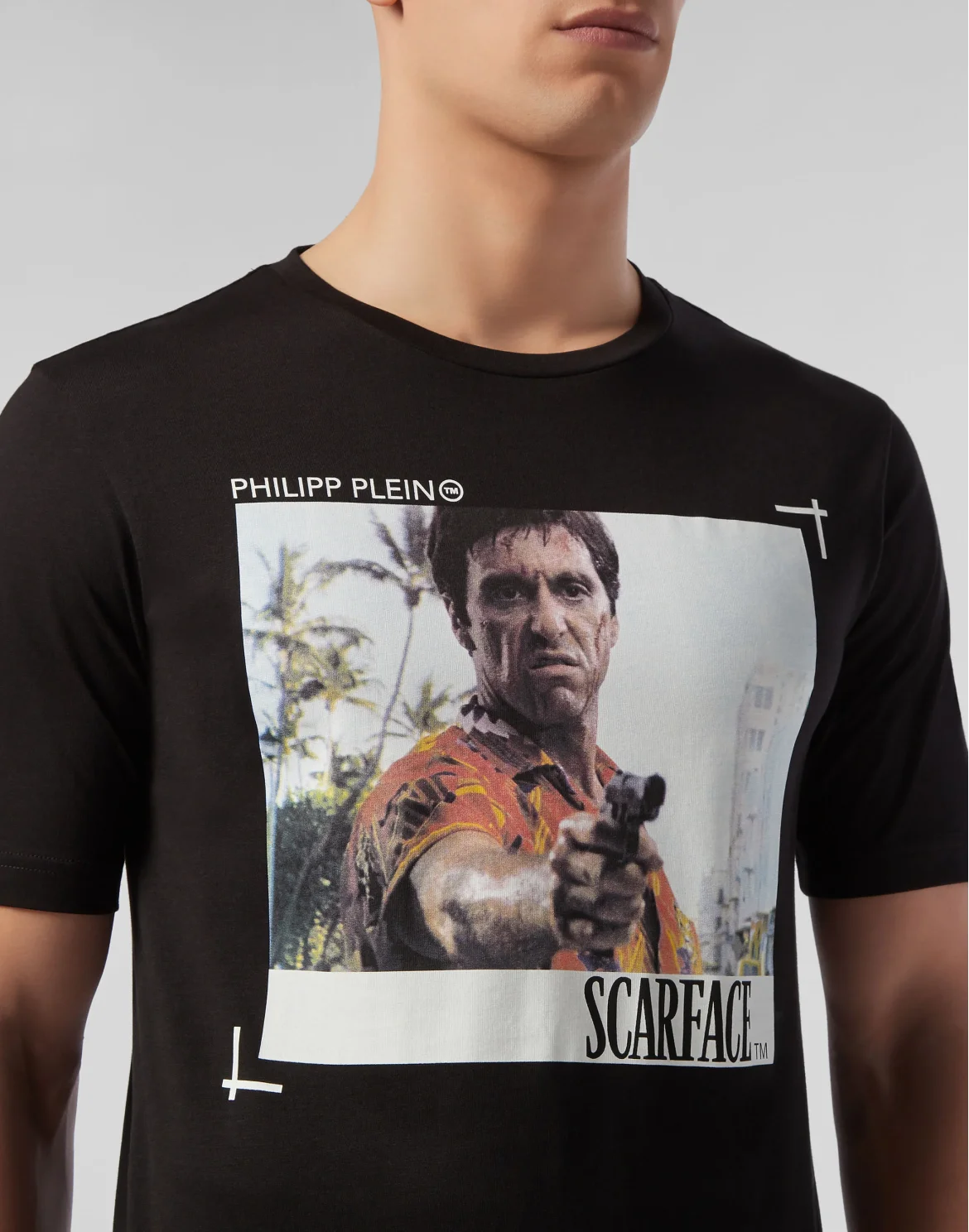 T-shirt Black Cut Round Neck, цвет: Черный