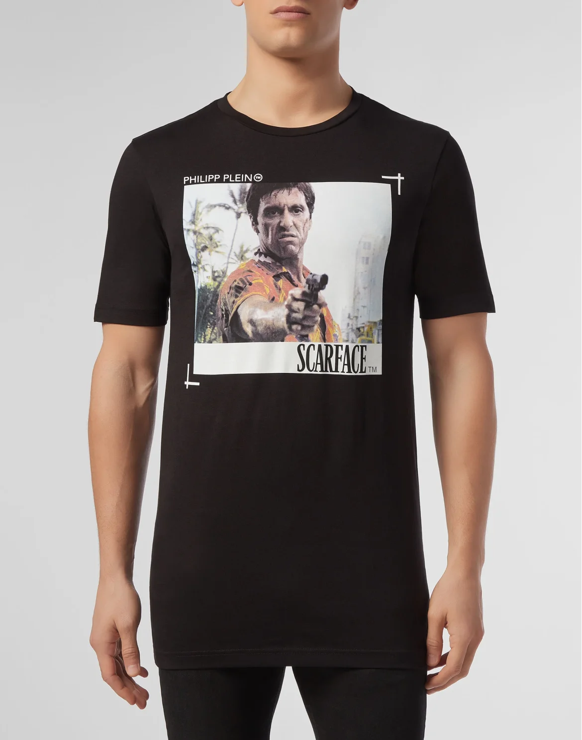 T-shirt Black Cut Round Neck, цвет: Черный