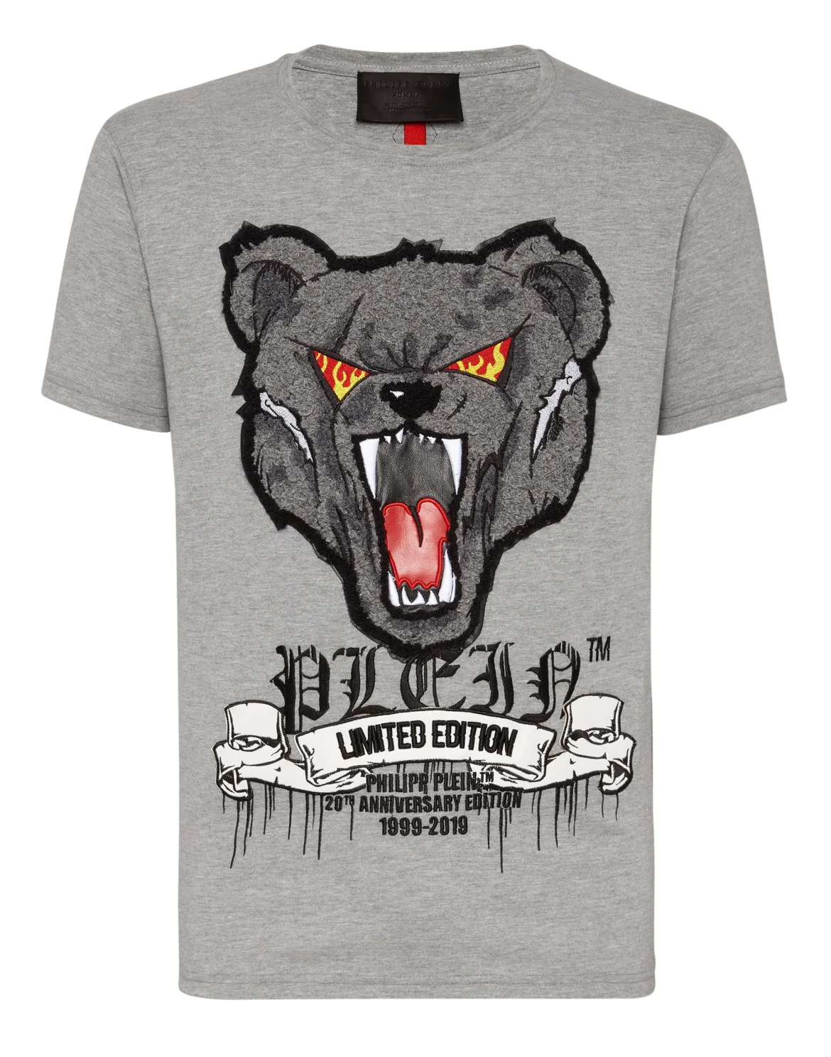 T-shirt Platinum Cut Round Neck Teddy Bear, цвет: Серый