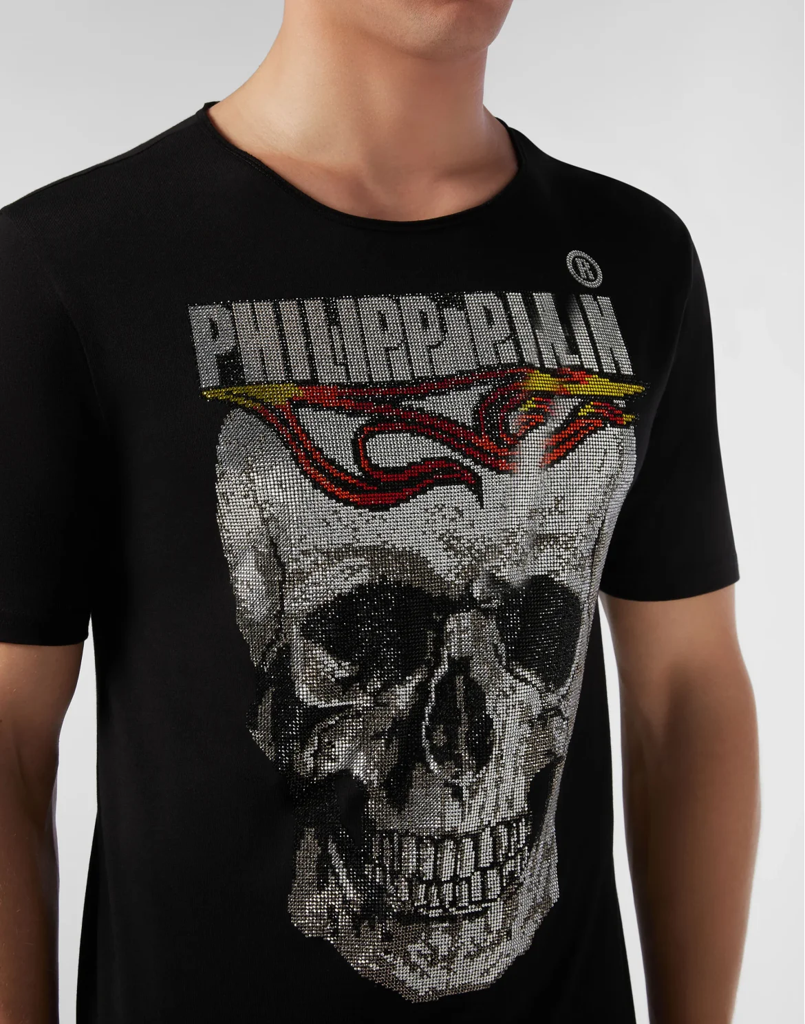 T-shirt Round Neck SS Flame, цвет: Черный