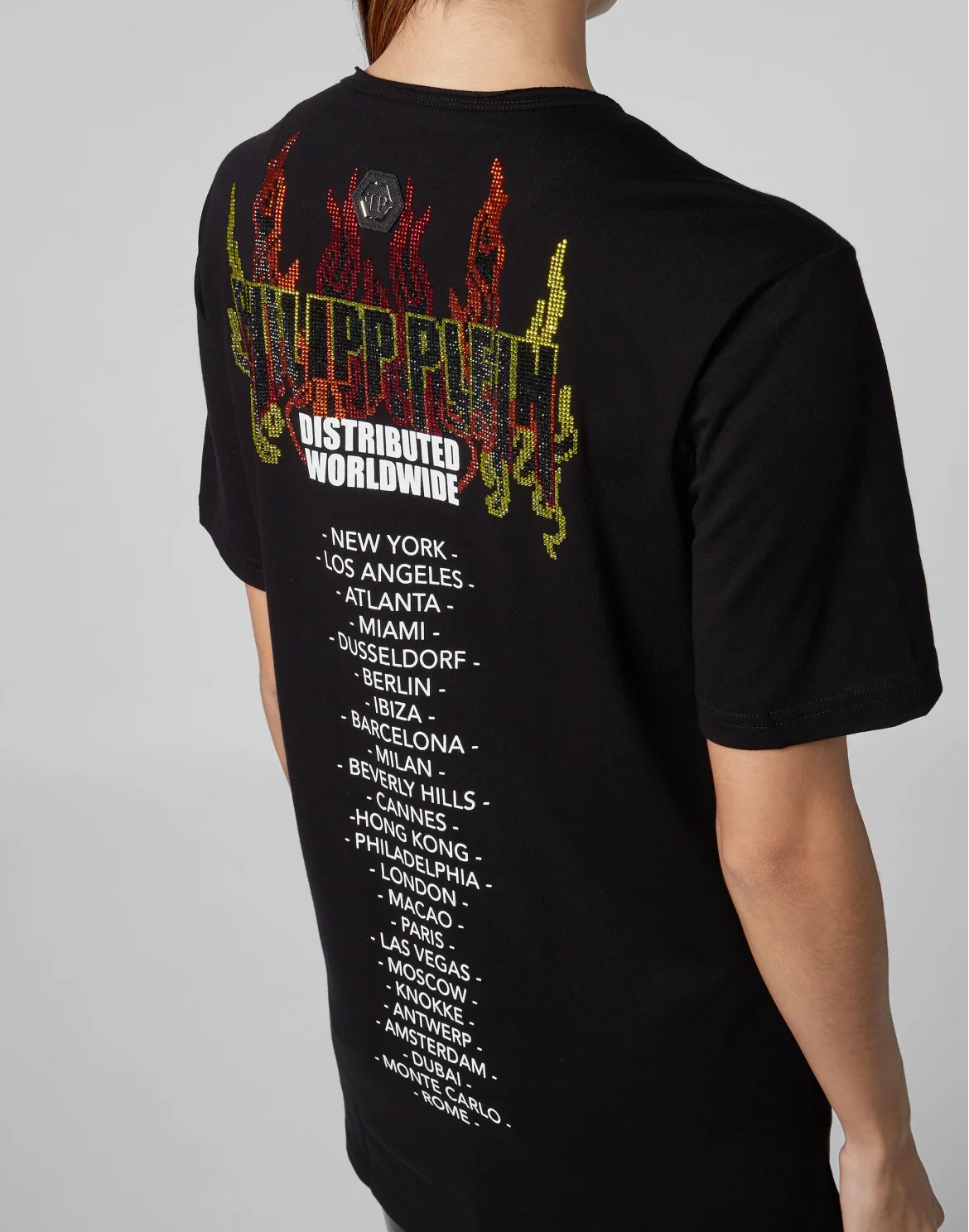 T-shirt Round Neck SS Flame, цвет: Черный