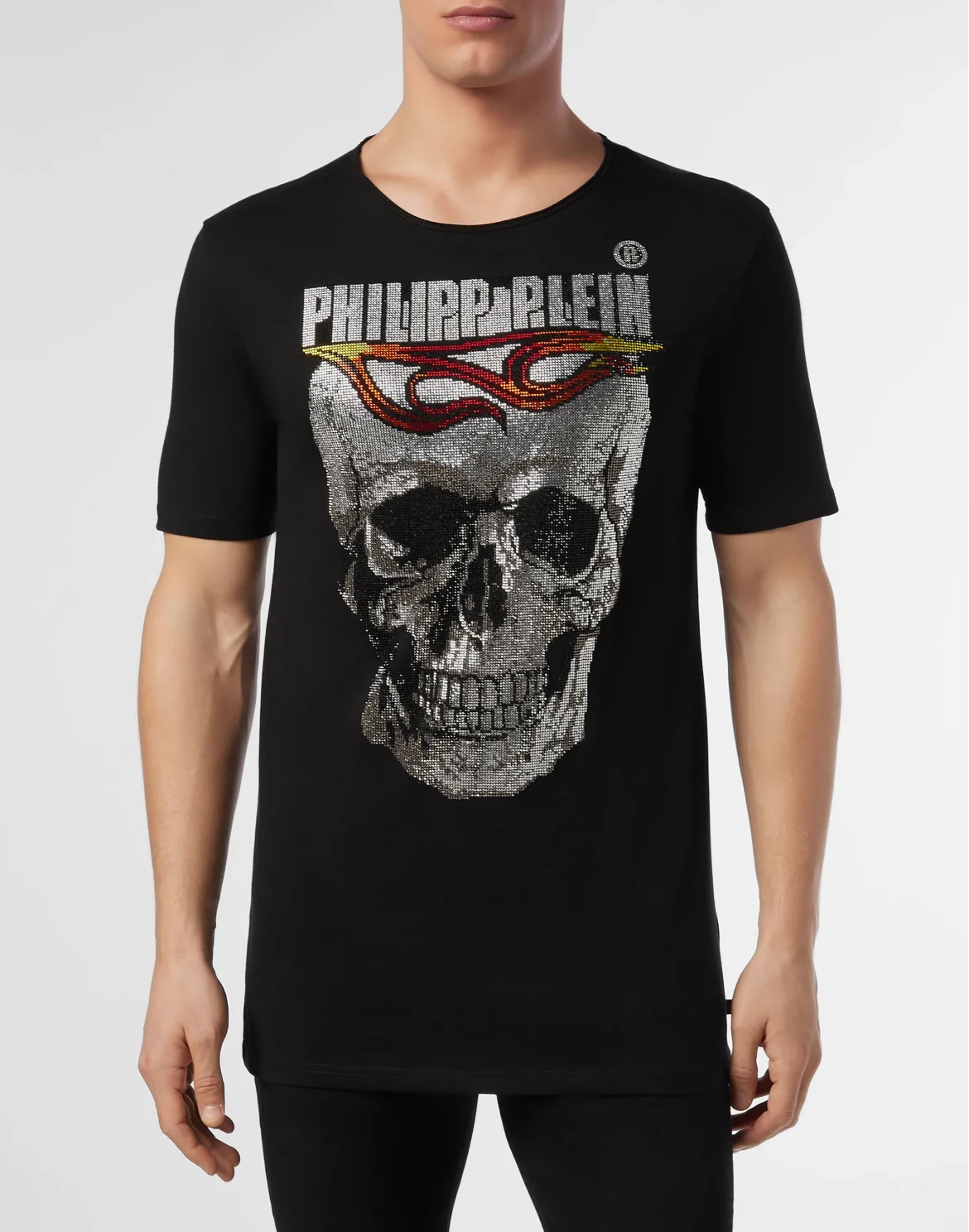 T-shirt Round Neck SS Flame, цвет: Черный