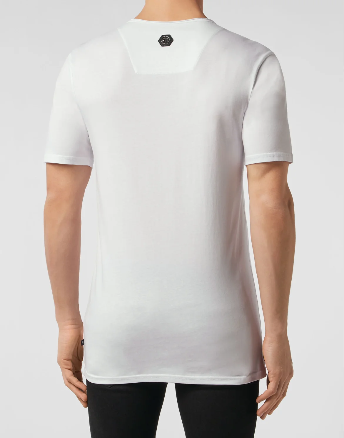 T-shirt Black Cut Round Neck Original, цвет: Белый