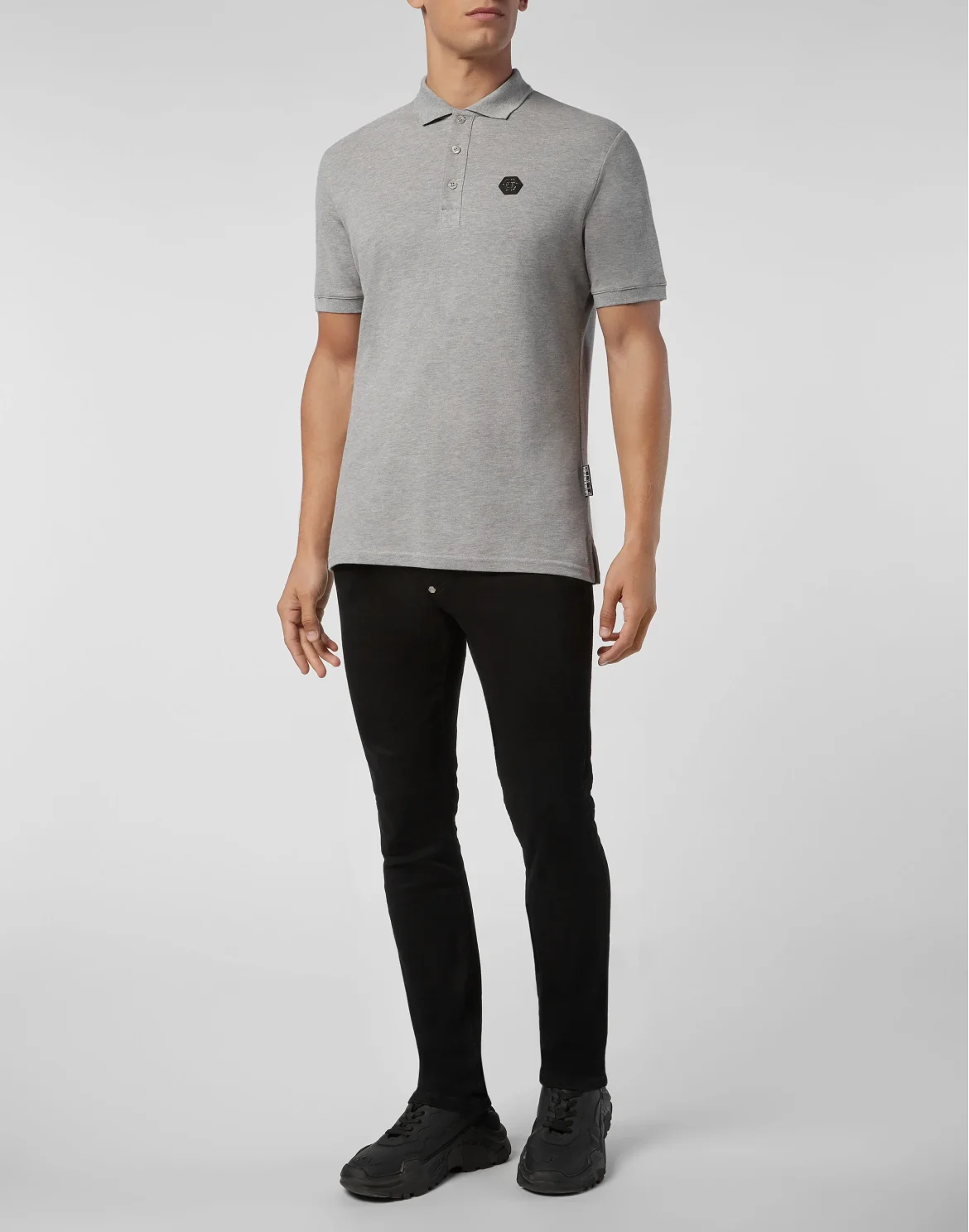 Slim Fit Polo shirt SS Flame, цвет: Серый