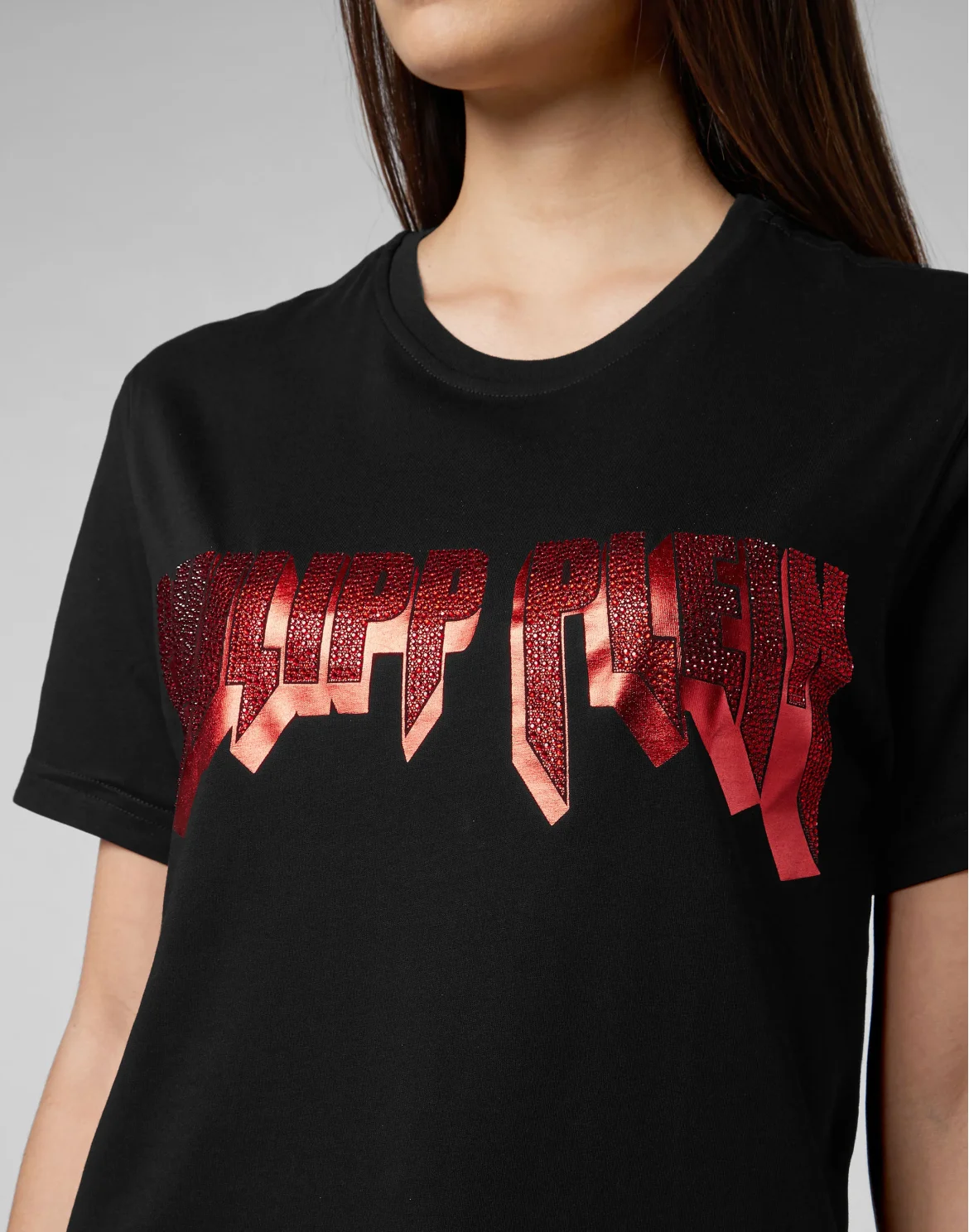T-shirt Platinum Cut Round Neck Rock PP, цвет: Черный