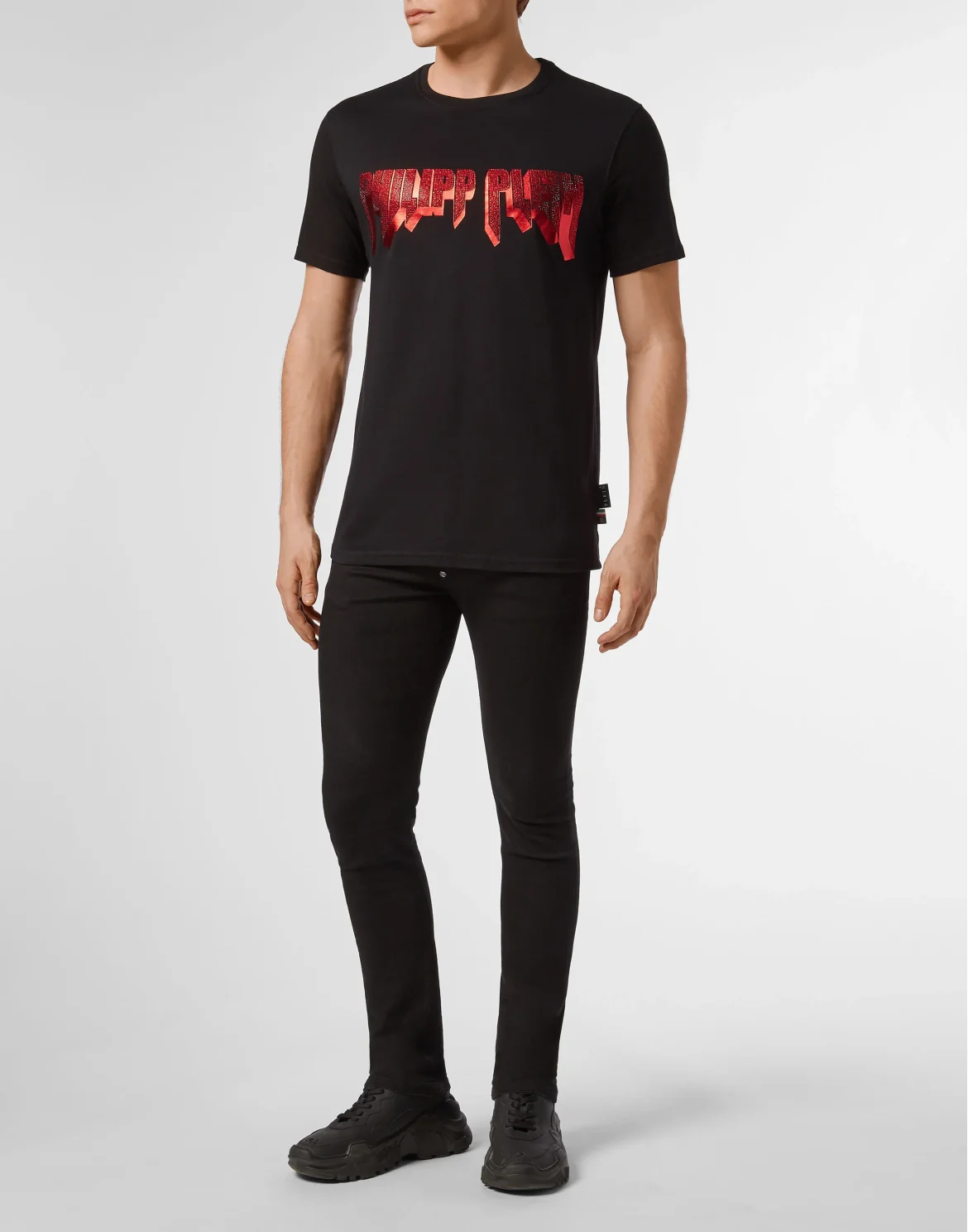 T-shirt Platinum Cut Round Neck Rock PP, цвет: Черный