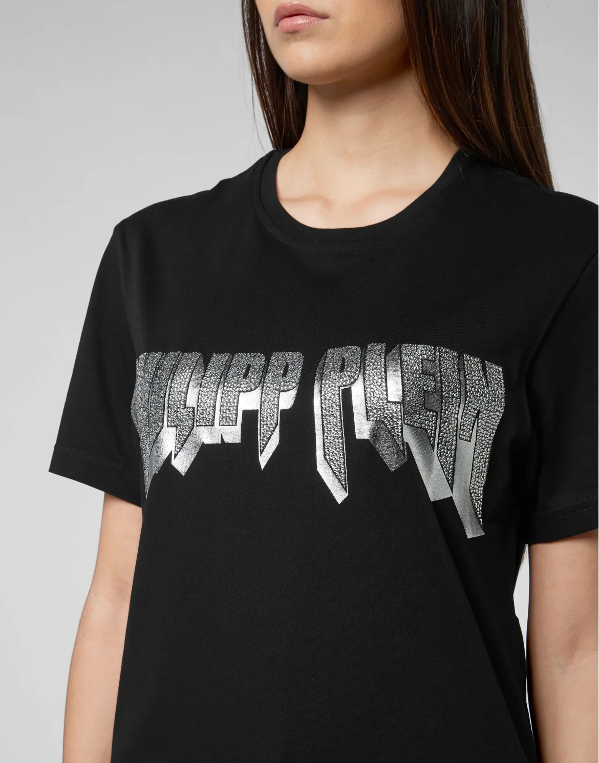 T-shirt Platinum Cut Round Neck Rock PP, цвет: Черный