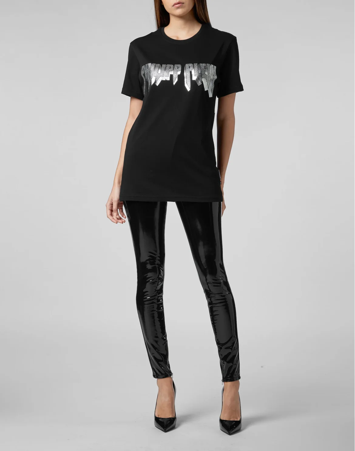 T-shirt Platinum Cut Round Neck Rock PP, цвет: Черный