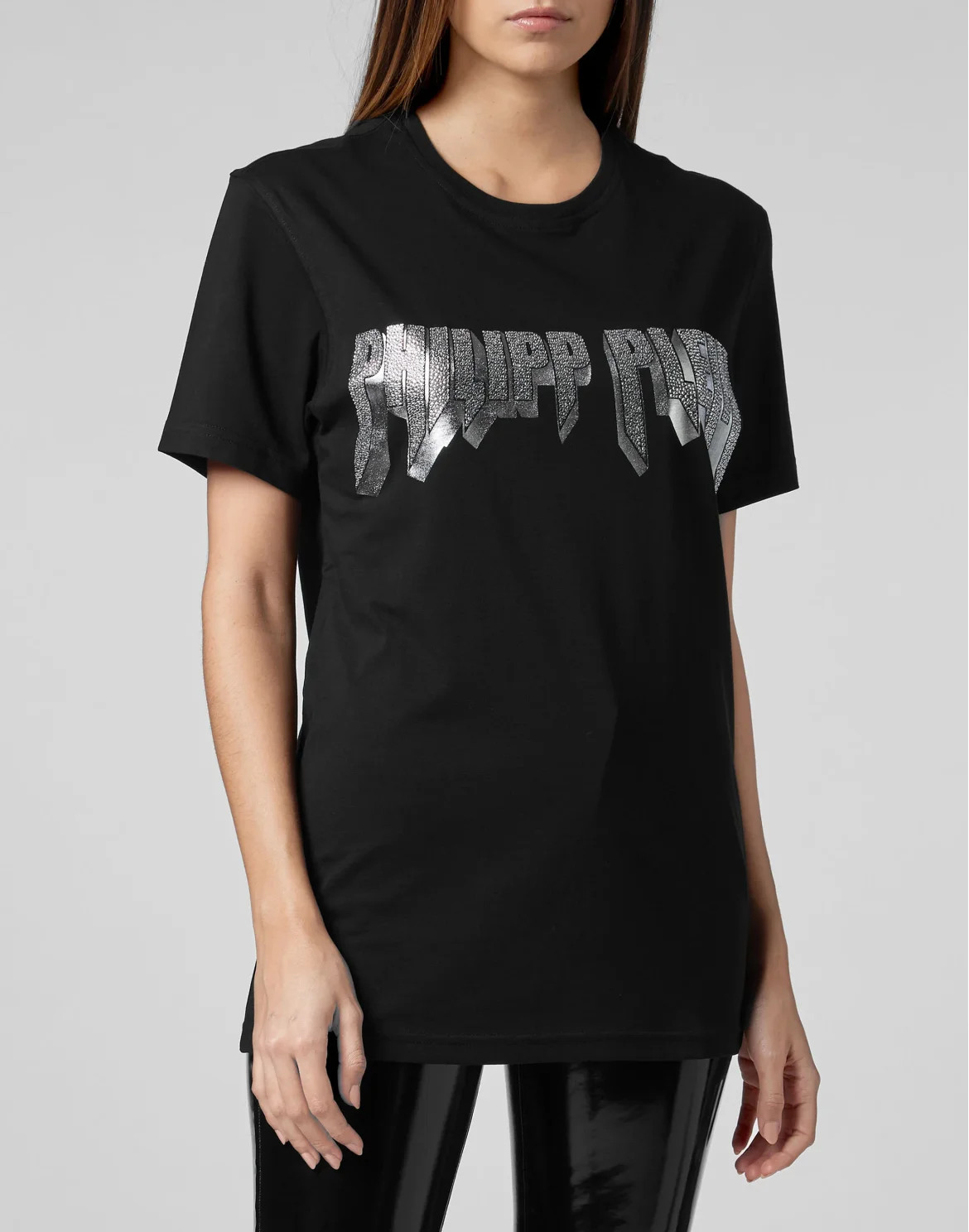 T-shirt Platinum Cut Round Neck Rock PP, цвет: Черный