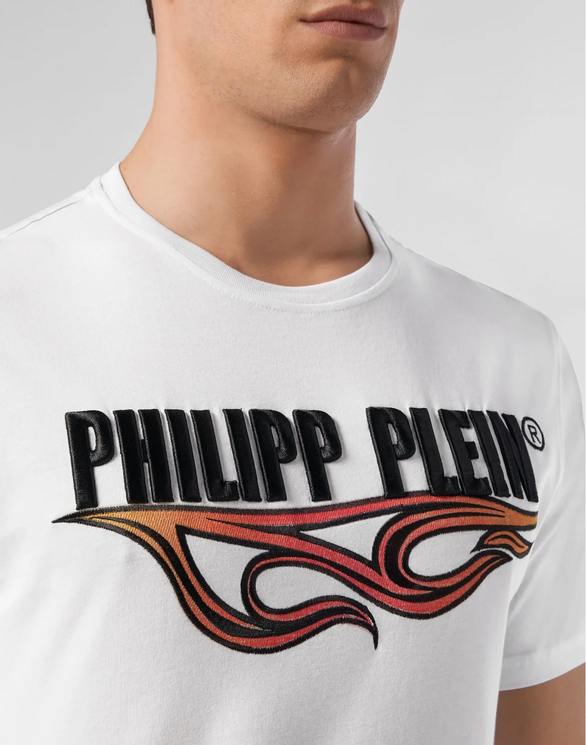 T-shirt Round Neck SS Over Flame, цвет: Белый