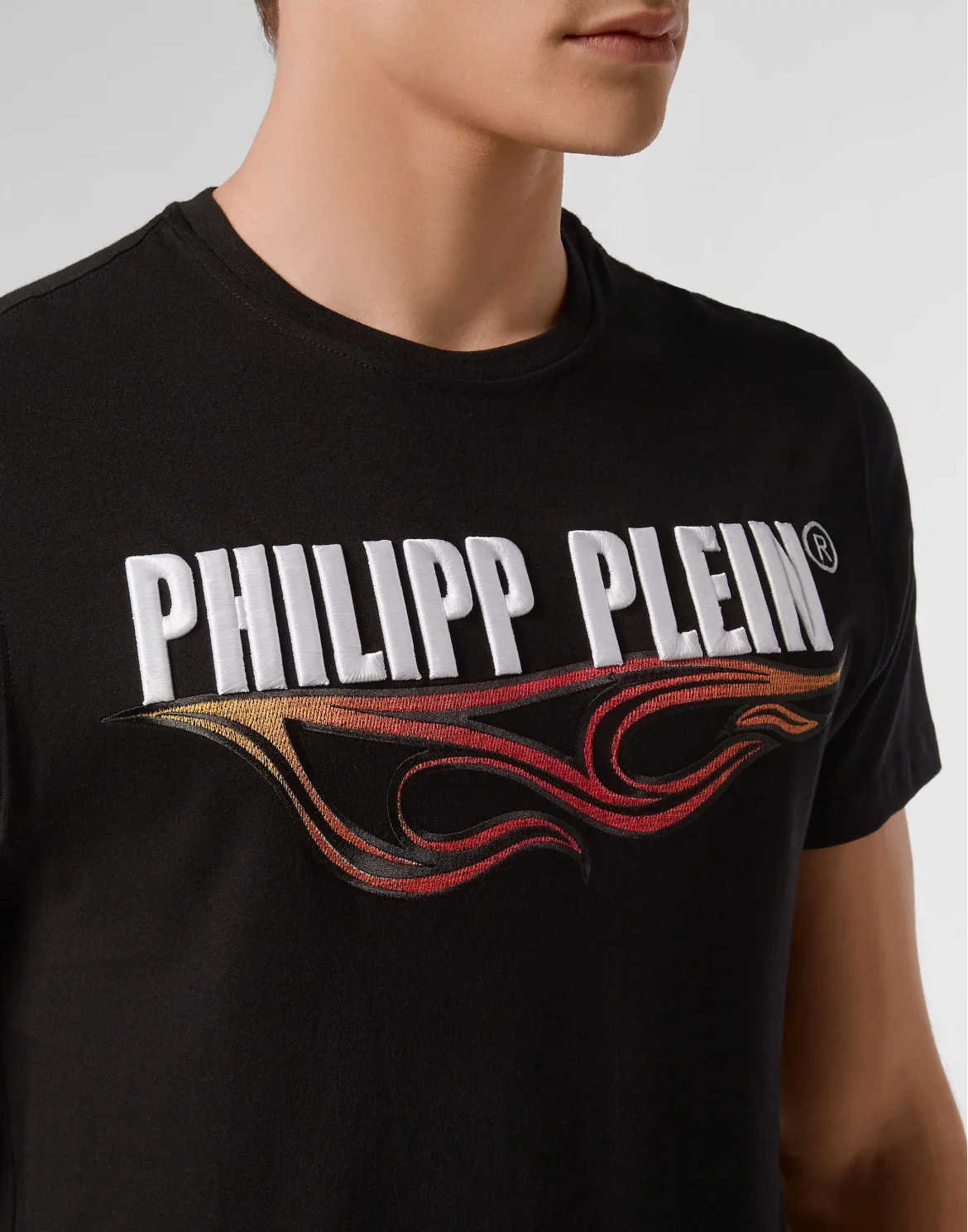 T-shirt Round Neck SS Over Flame, цвет: Черный