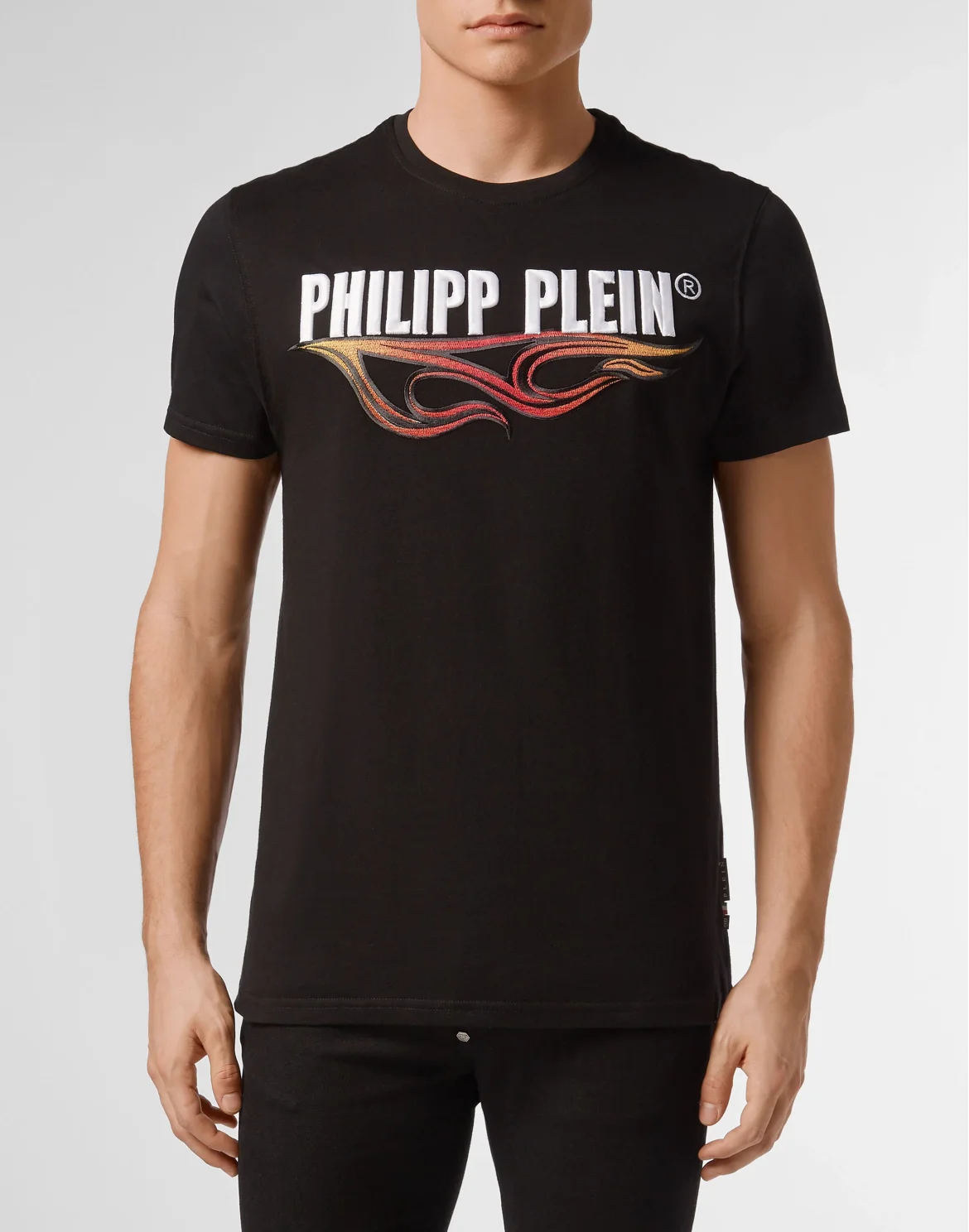 T-shirt Round Neck SS Over Flame, цвет: Черный