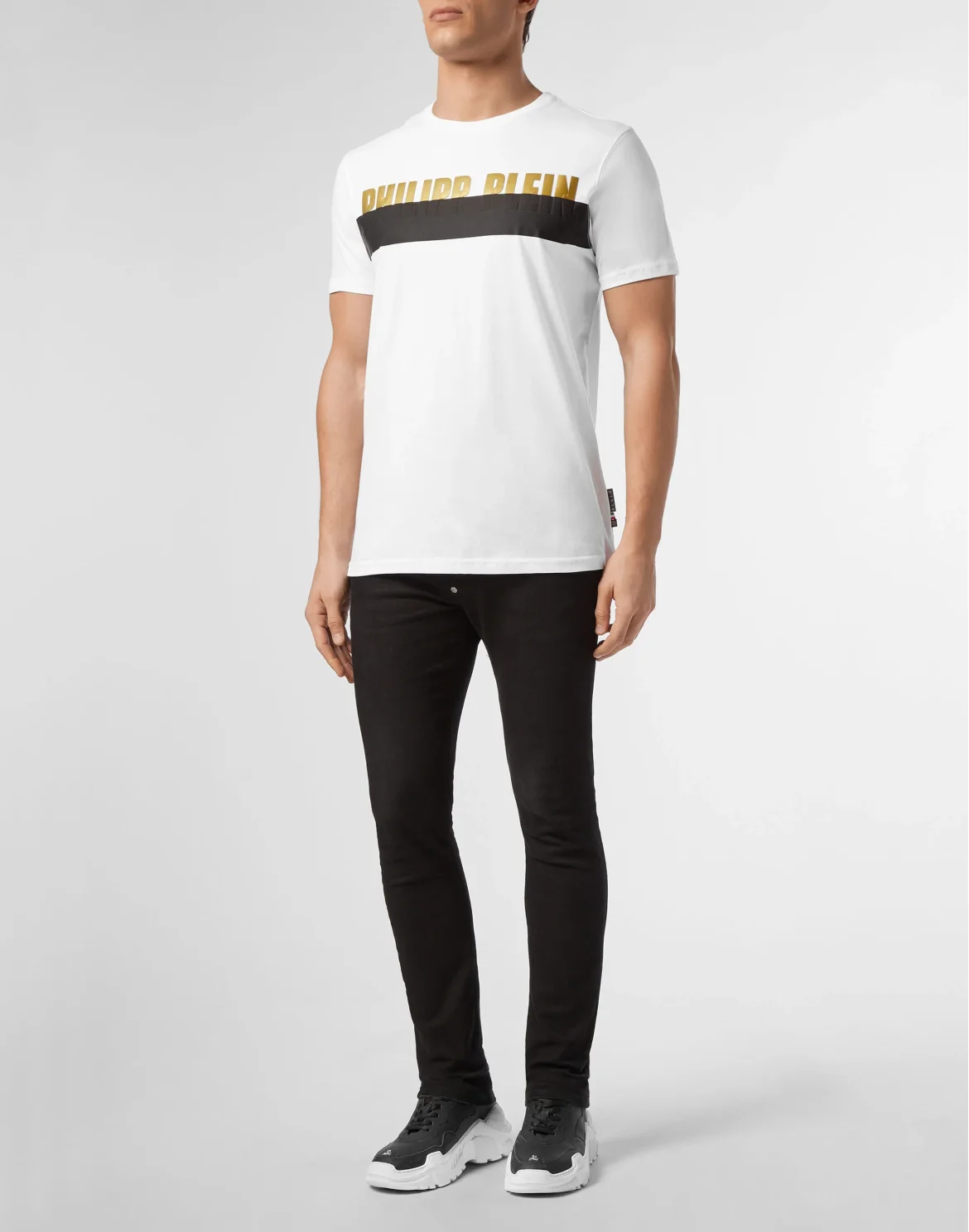 T-shirt Platinum Cut Round Neck PP1978, цвет: Белый