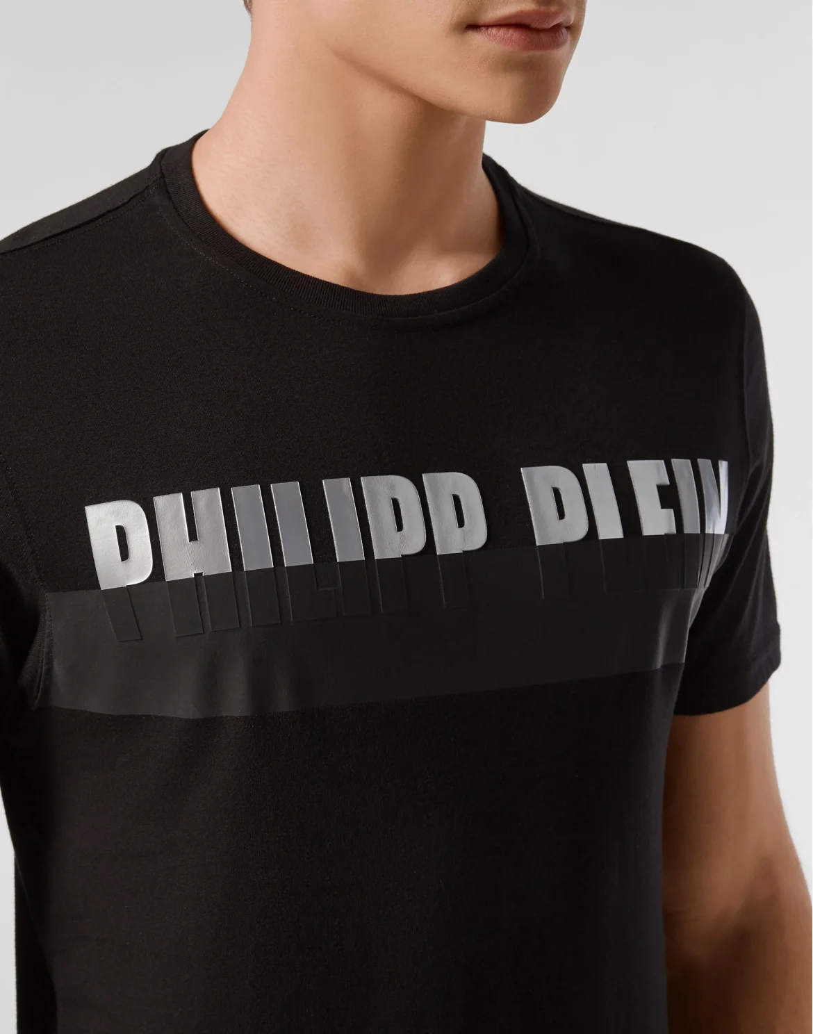 T-shirt Platinum Cut Round Neck PP1978, цвет: Черный