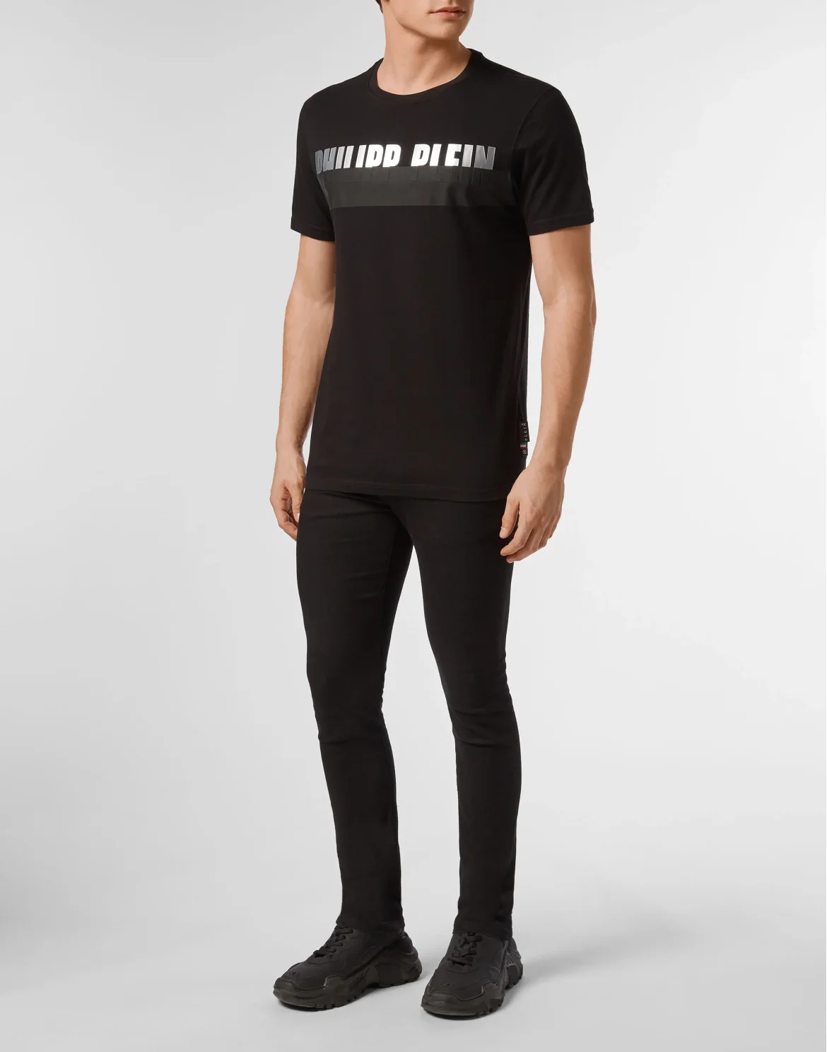 T-shirt Platinum Cut Round Neck PP1978, цвет: Черный
