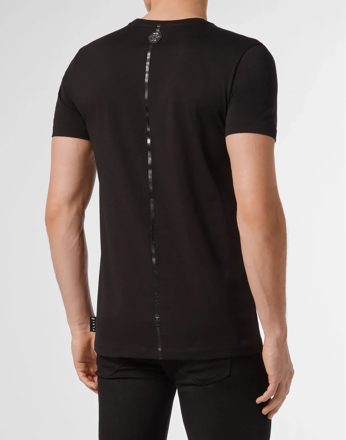 T-shirt Platinum Cut Round Neck Skull, цвет: Черный
