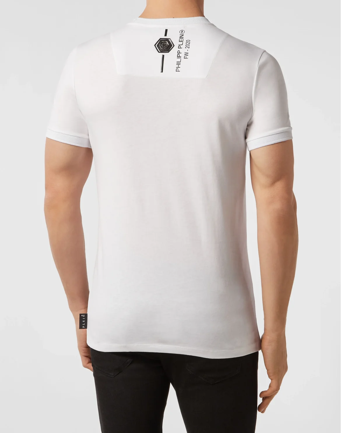 T-shirt Platinum Cut Round Neck Skull, цвет: Белый