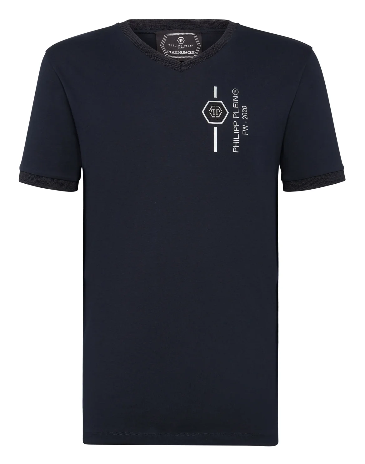 T-shirt Platinum Cut V-Neck Skull, цвет: Синий