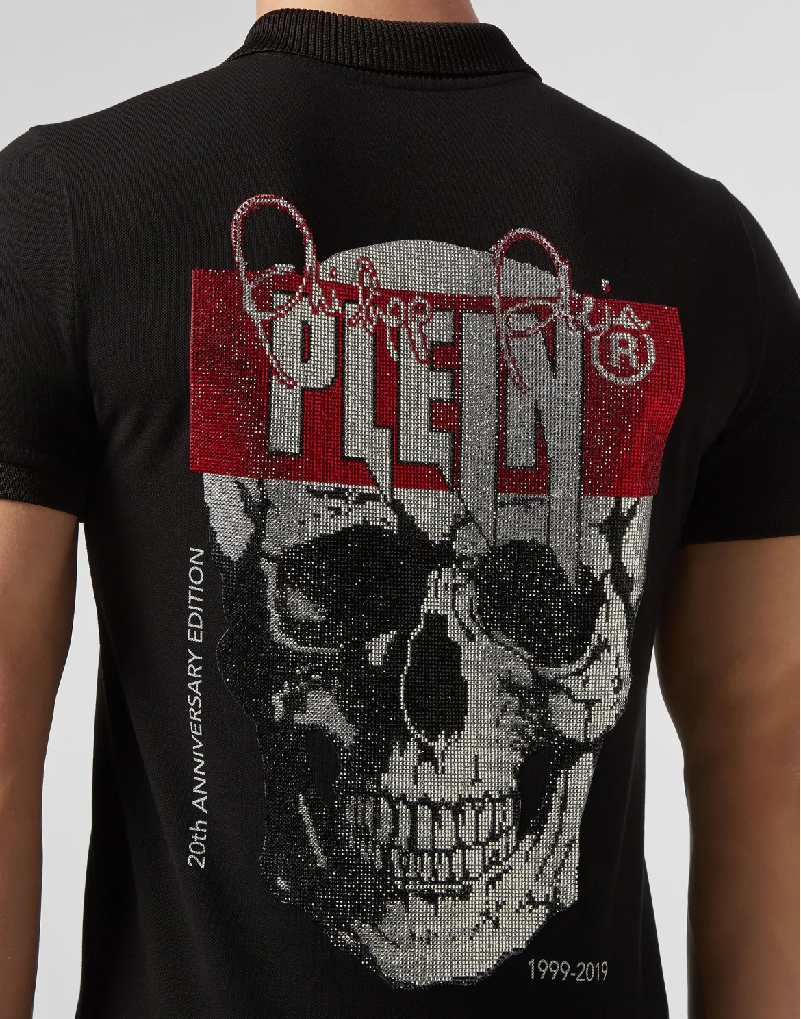 Slim Fit Polo shirt SS Skull, цвет: Черный