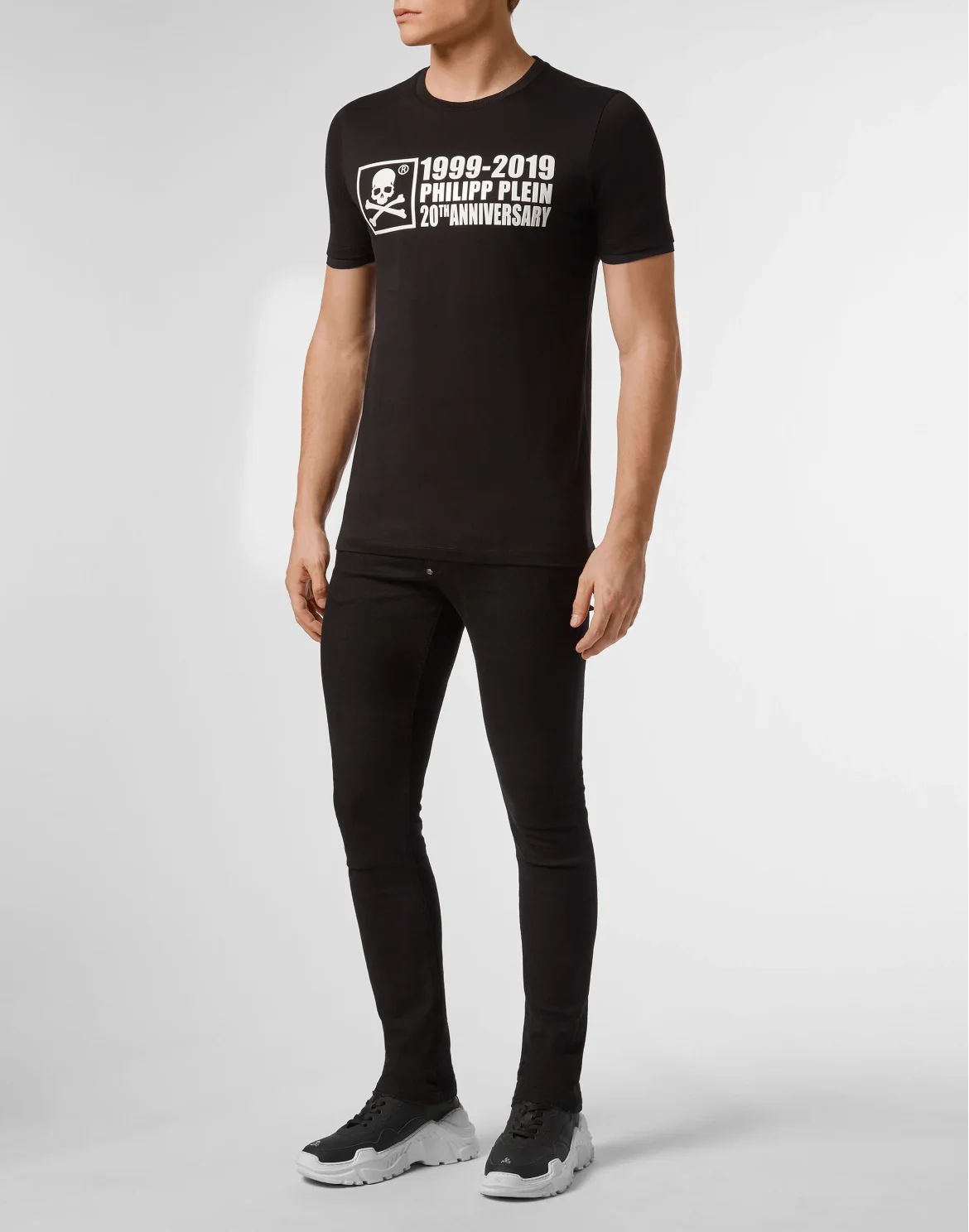 T-shirt Platinum Cut Round Neck Anniversary 20th, цвет: Черный