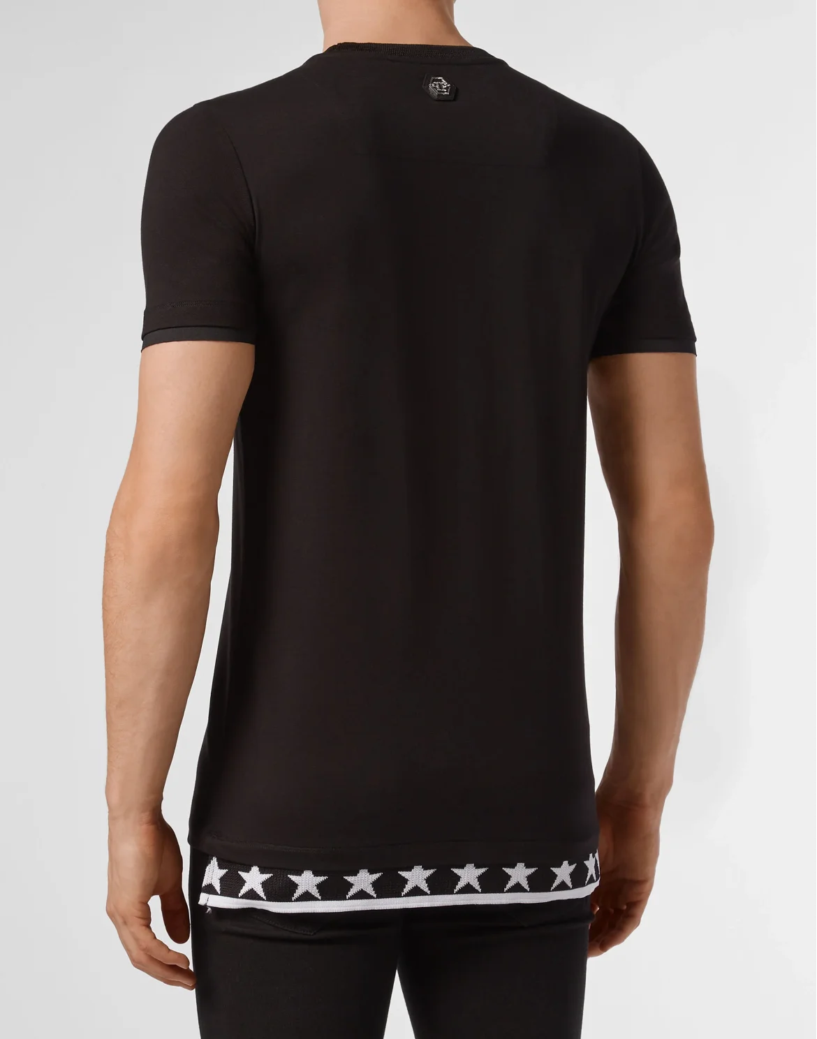 T-shirt Platinum Cut Round Neck Anniversary 20th, цвет: Черный